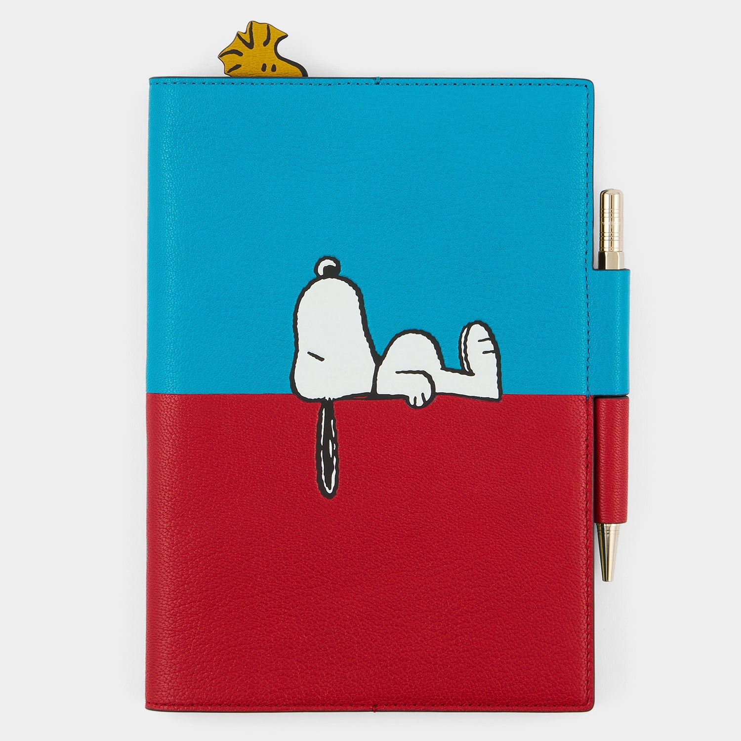 Peanuts Snoopy and Woodstock A5 Journal -

          
            Capra Leather in Bright Petrol Blue -
          

          Anya Hindmarch EU
