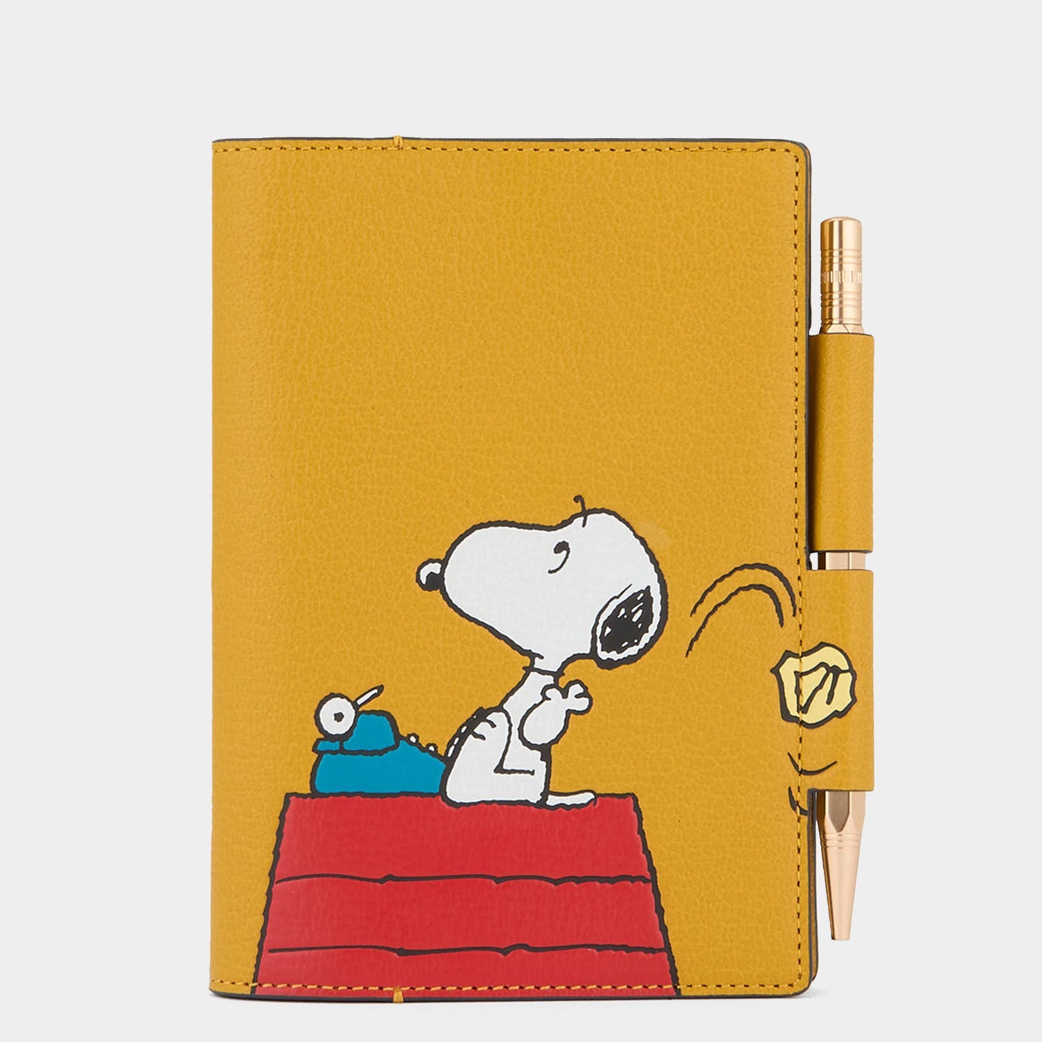 Peanuts Snoopy A6 Journal -

          
            Capra Leather in Mustard -
          

          Anya Hindmarch EU
