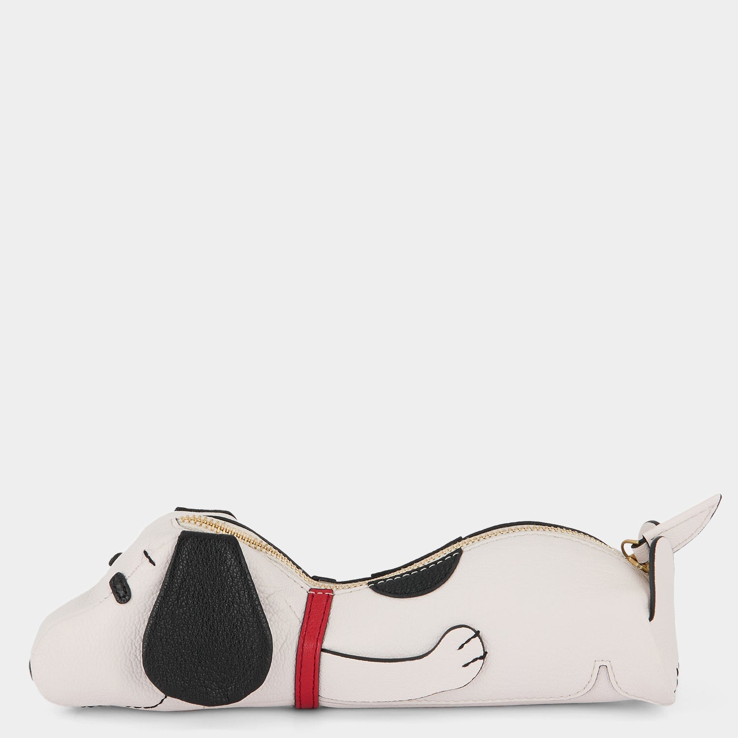 Peanuts Snoopy Pencil Case -

          
            Capra Leather in Chalk -
          

          Anya Hindmarch EU
