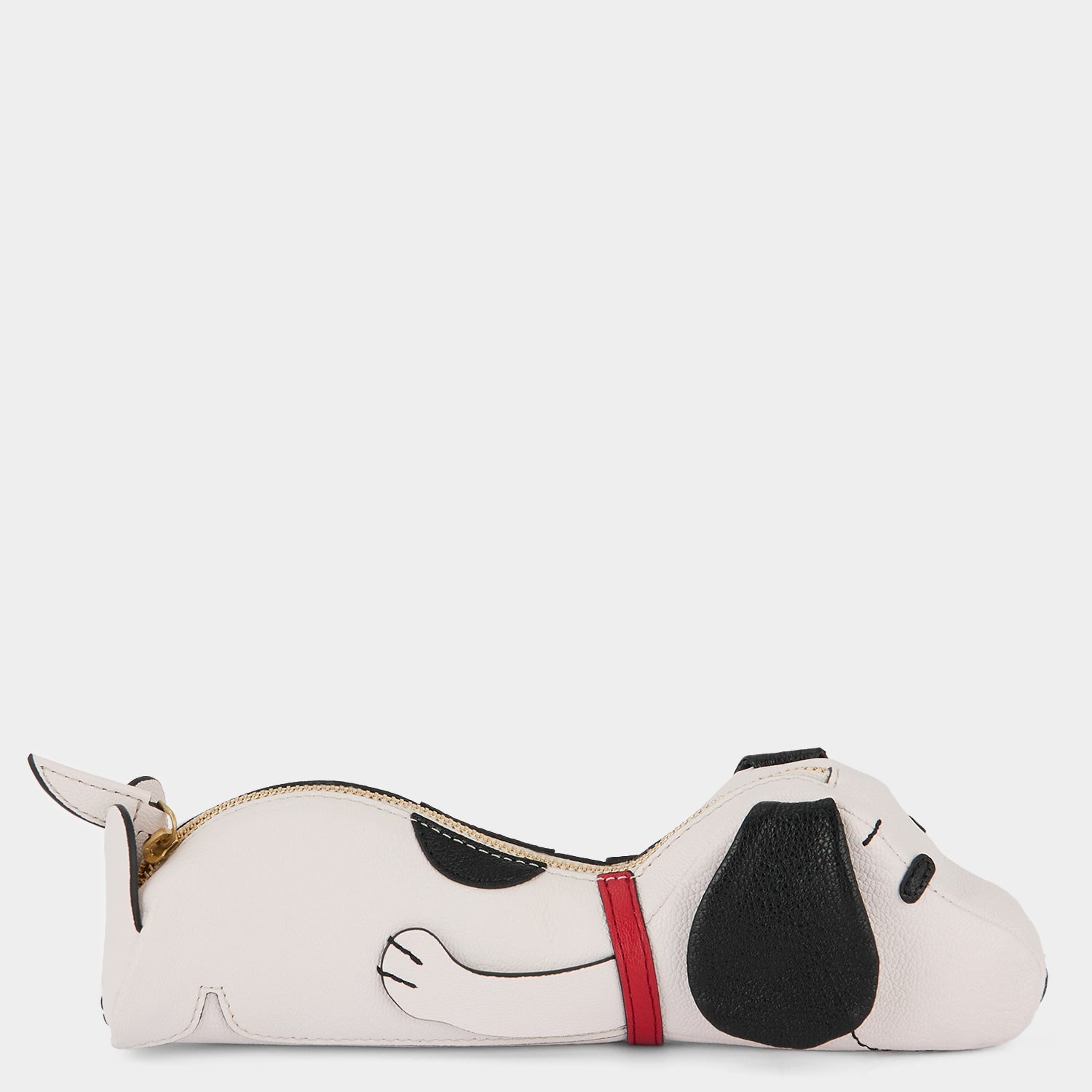 Peanuts Snoopy Pencil Case -

          
            Capra Leather in Chalk -
          

          Anya Hindmarch EU
