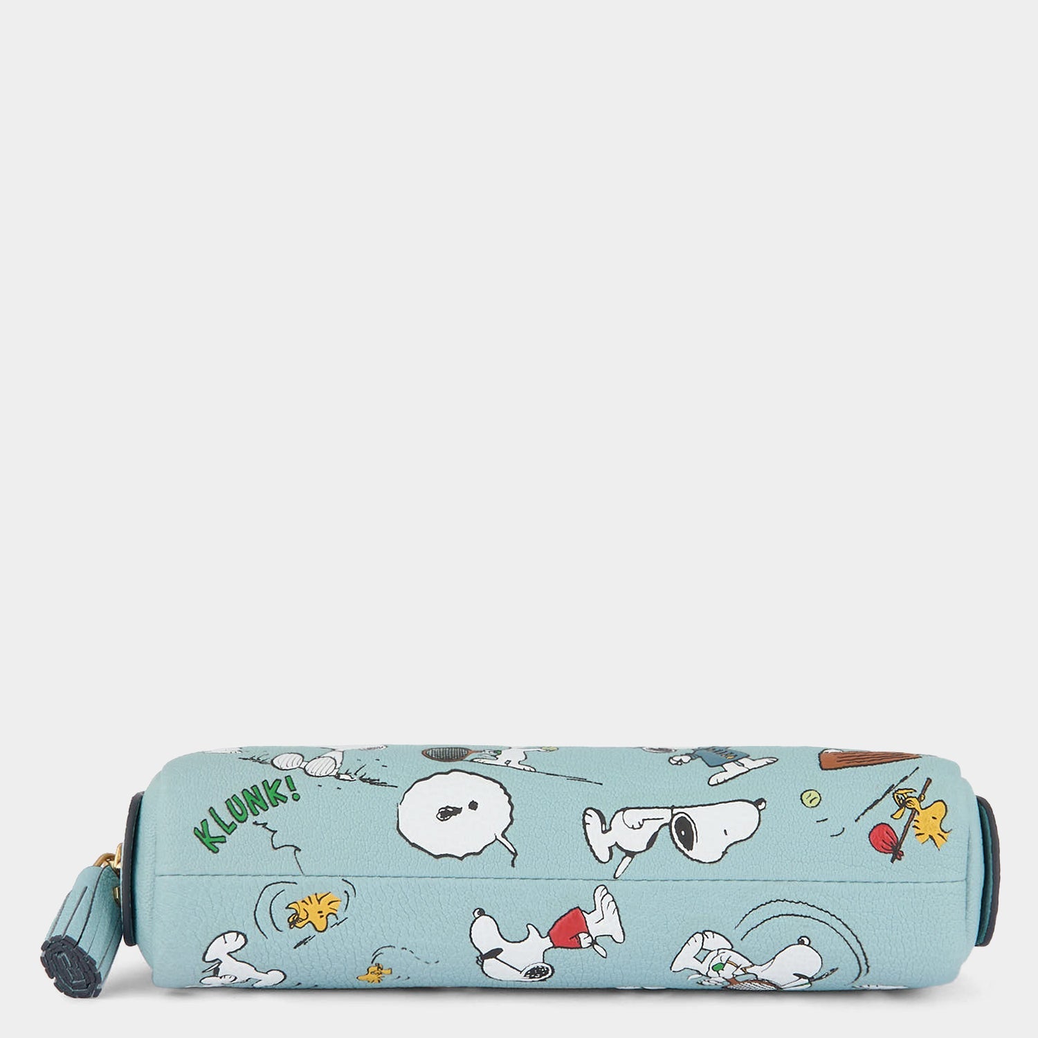 Peanuts Snoopy and Woodstock Pencil Case -

          
            Capra Leather in Mayan Blue -
          

          Anya Hindmarch EU
