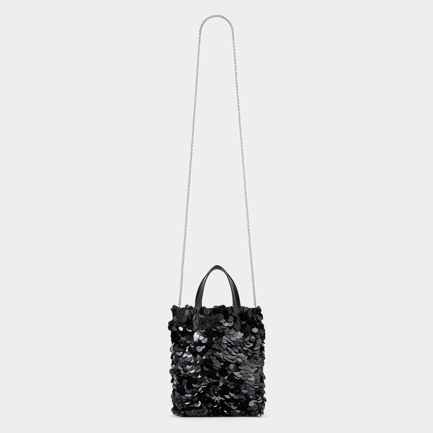 Mini N/S Eyes Embellished Cross-body Tote -

          
            Sequins in Black -
          

          Anya Hindmarch EU
