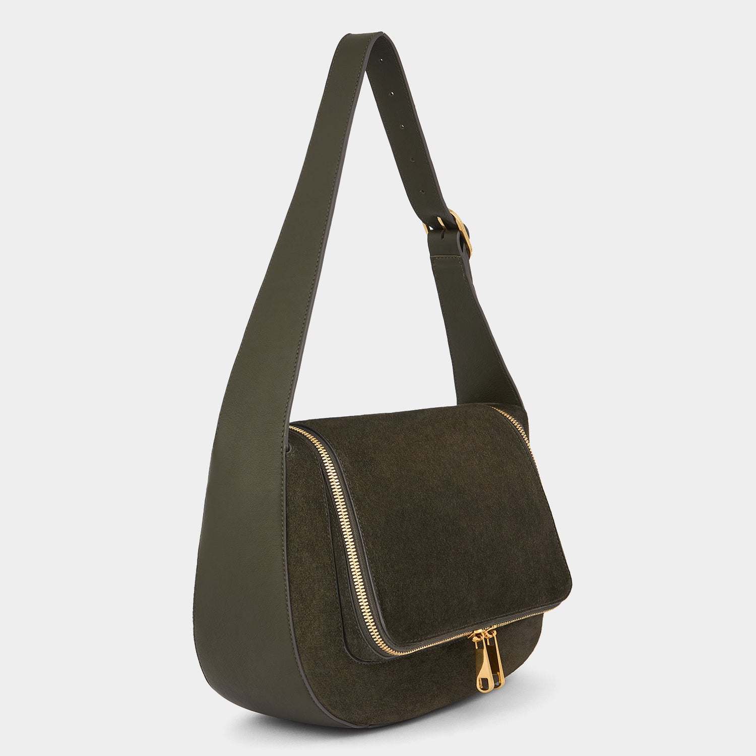 Vere Shoulder Bag -

          
            Suede/Calf Leather in Birch -
          

          Anya Hindmarch EU
