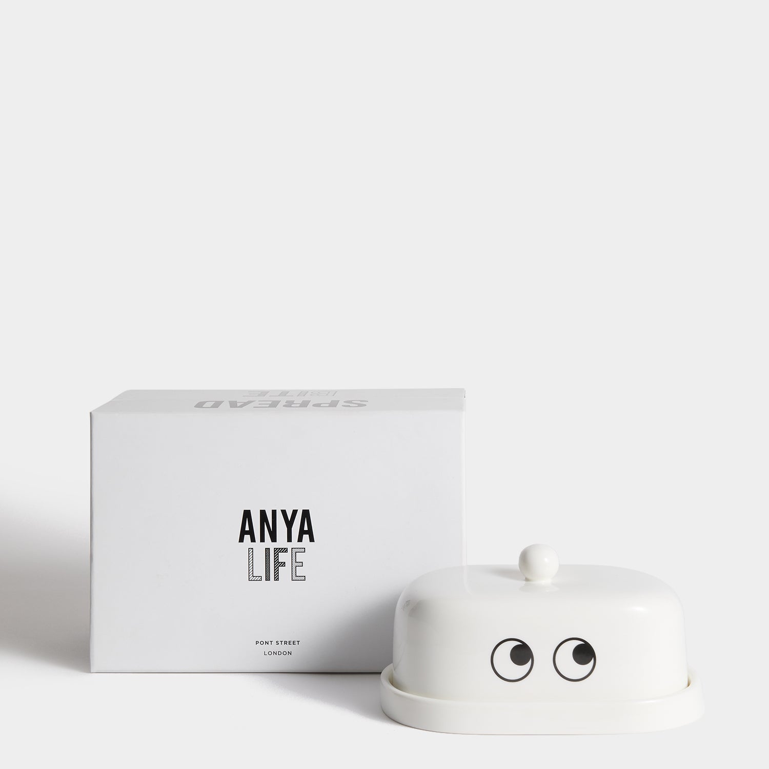 Butter Dish -

          
            Bone China in White -
          

          Anya Hindmarch EU
