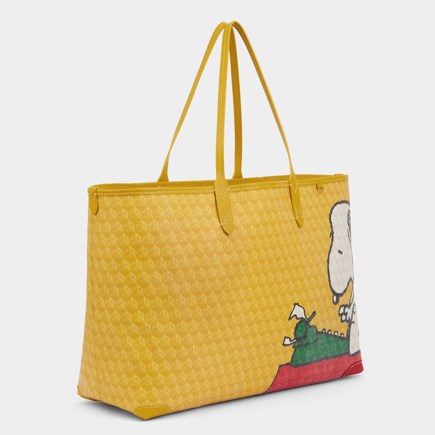 Peanuts I am a Plastic Bag Snoopy Tote -

          
            Recycled Canvas in Mustard -
          

          Anya Hindmarch EU
