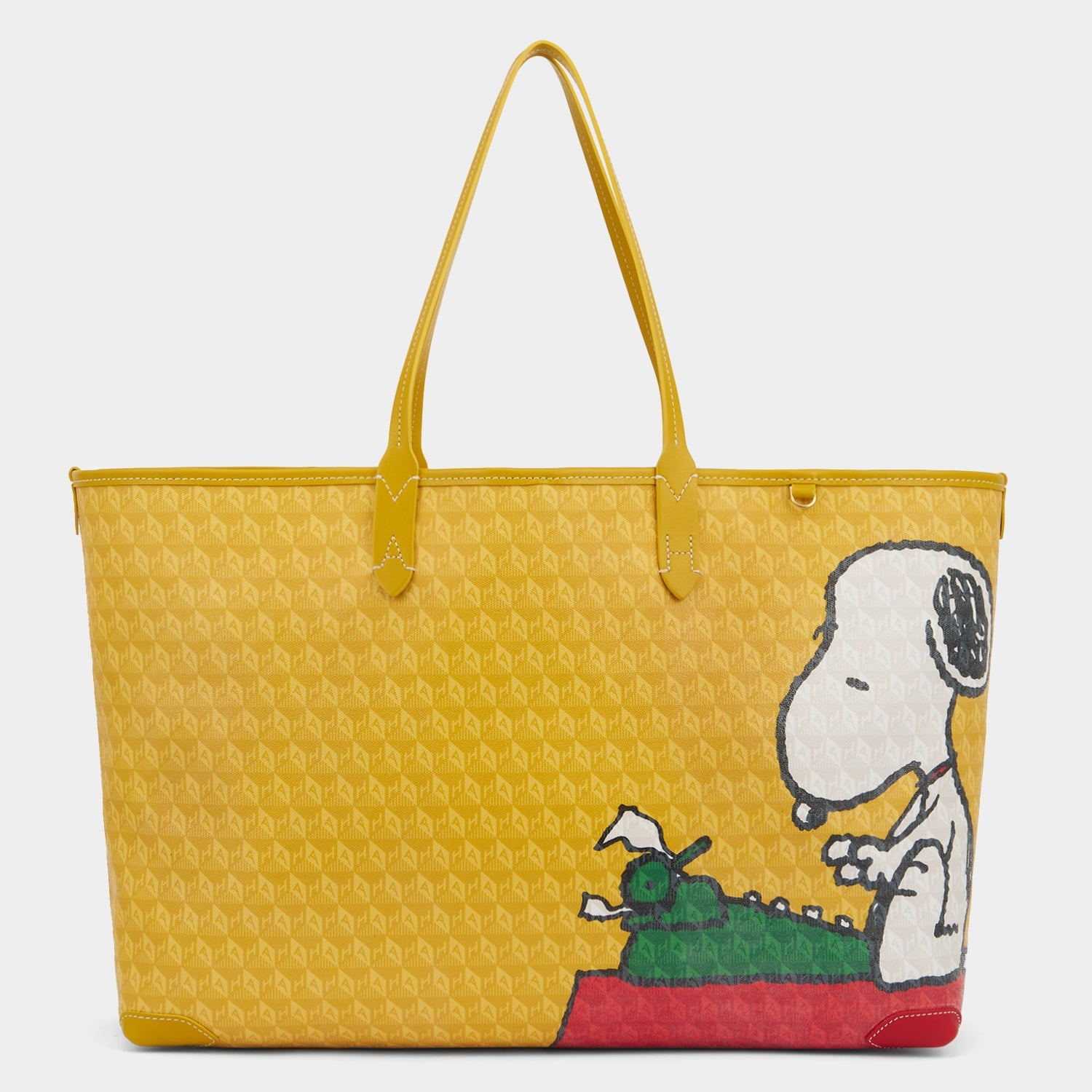 Peanuts I am a Plastic Bag Snoopy Tote -

          
            Recycled Canvas in Mustard -
          

          Anya Hindmarch EU
