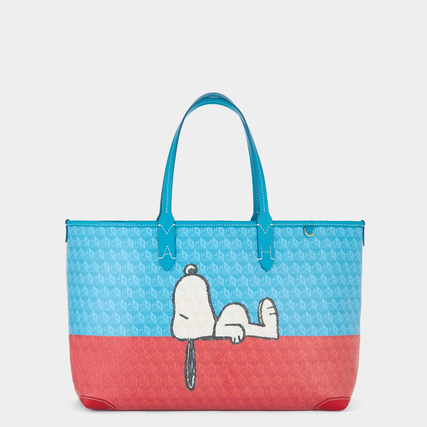 Peanuts I am a Plastic Bag Small Snoopy Tote -

          
            Recycled Canvas in Bright Petrol Blue -
          

          Anya Hindmarch EU
