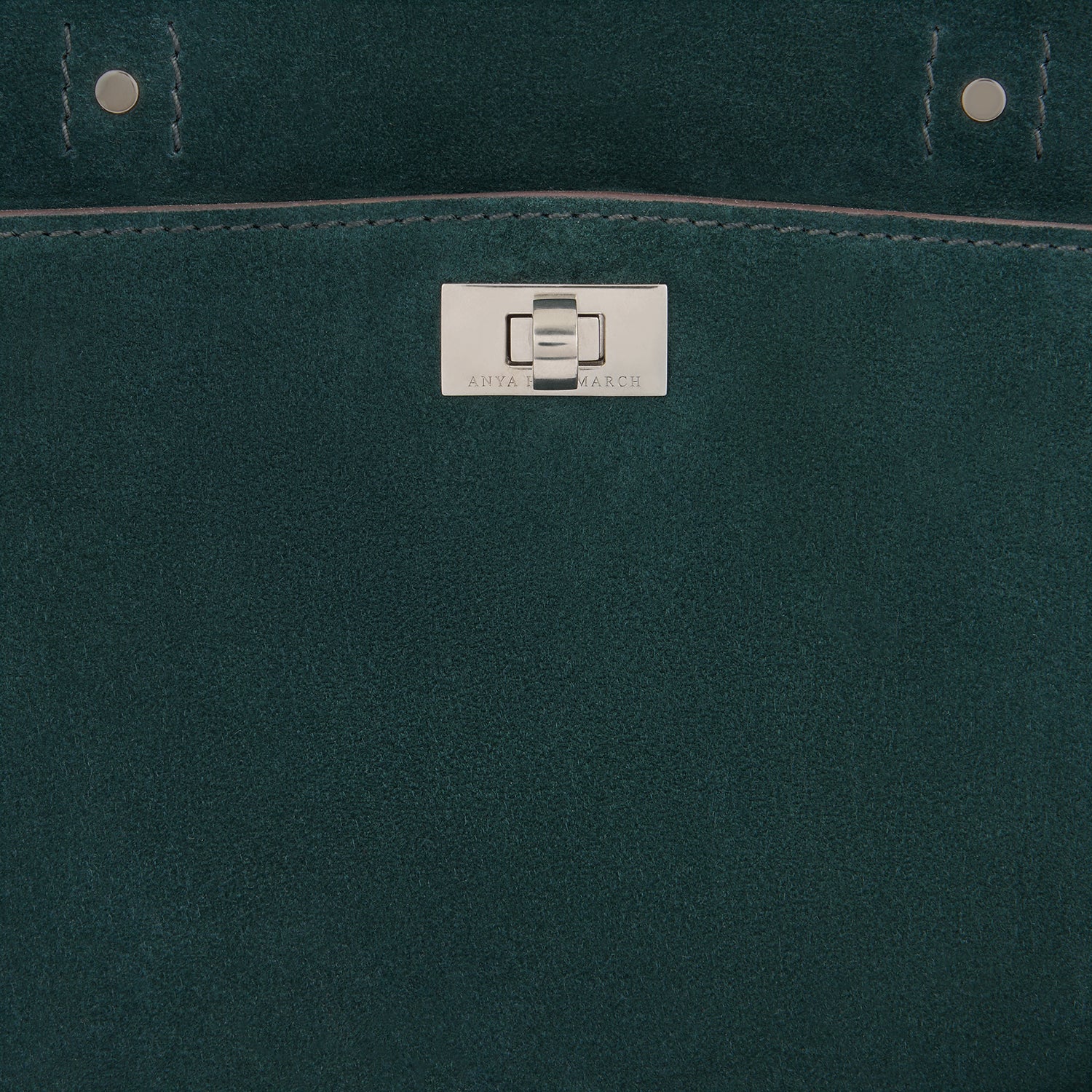 Wilson Cross-body with Studs -

          
            Suede/Calf Leather in Ink Green -
          

          Anya Hindmarch EU
