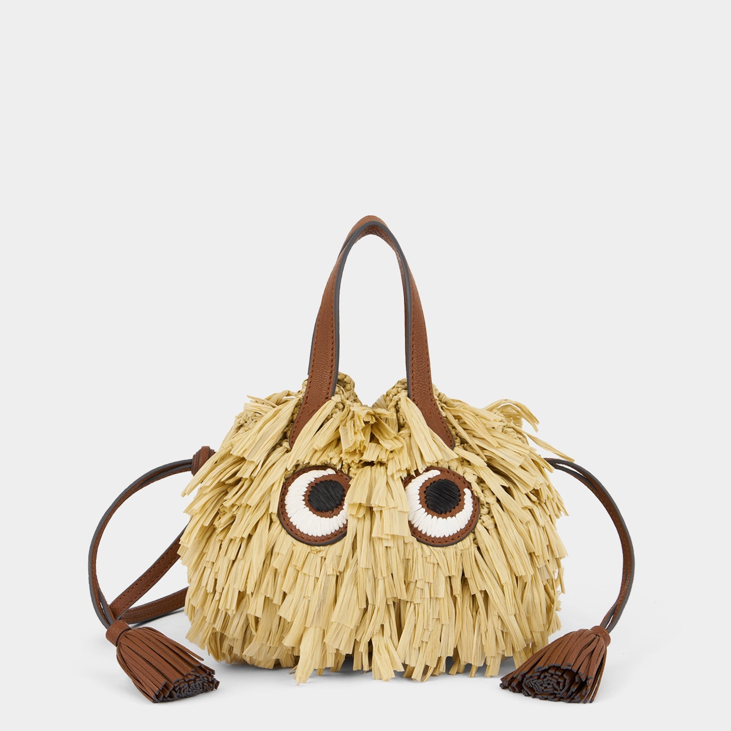 Raffia Eyes Small Drawstring Tote -

          
            Raffia in Natural -
          

          Anya Hindmarch EU
