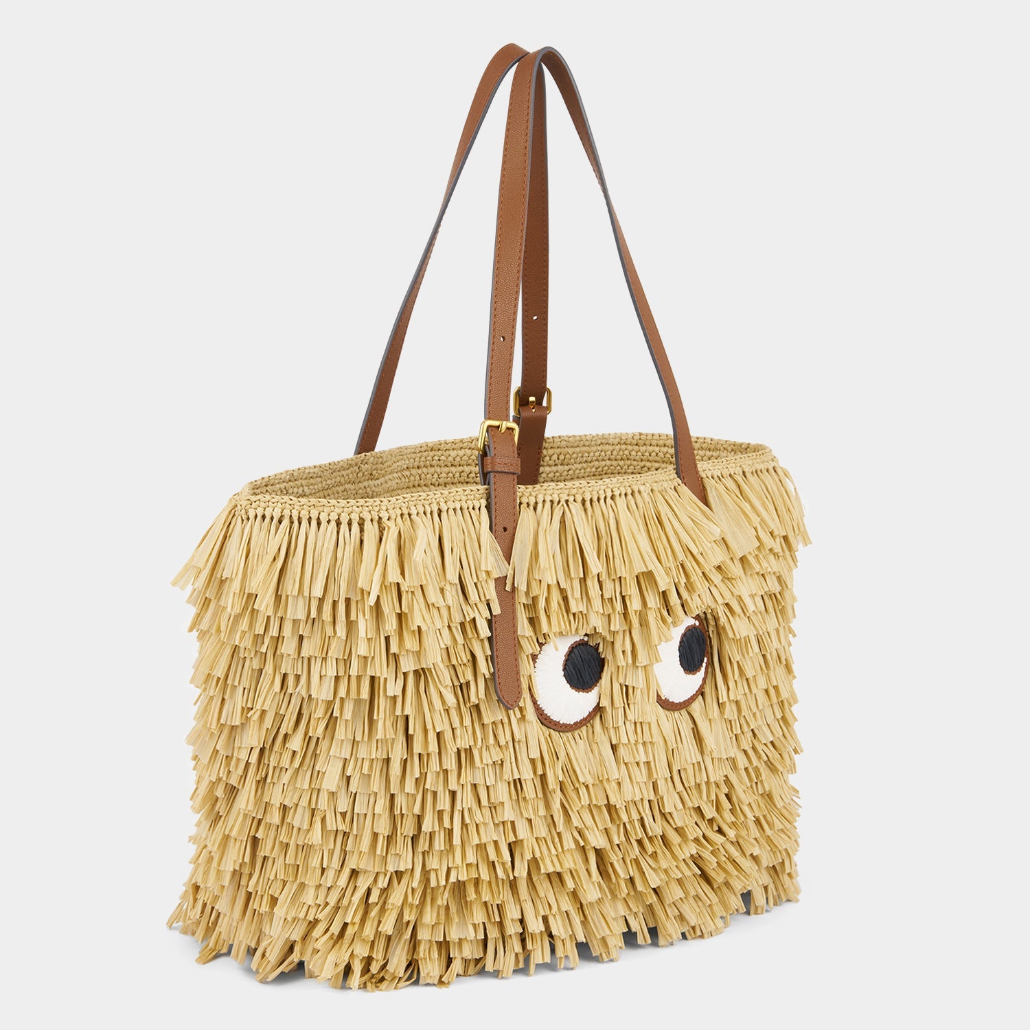 E/W Raffia Eyes Tote -

          
            Raffia in Natural -
          

          Anya Hindmarch EU
