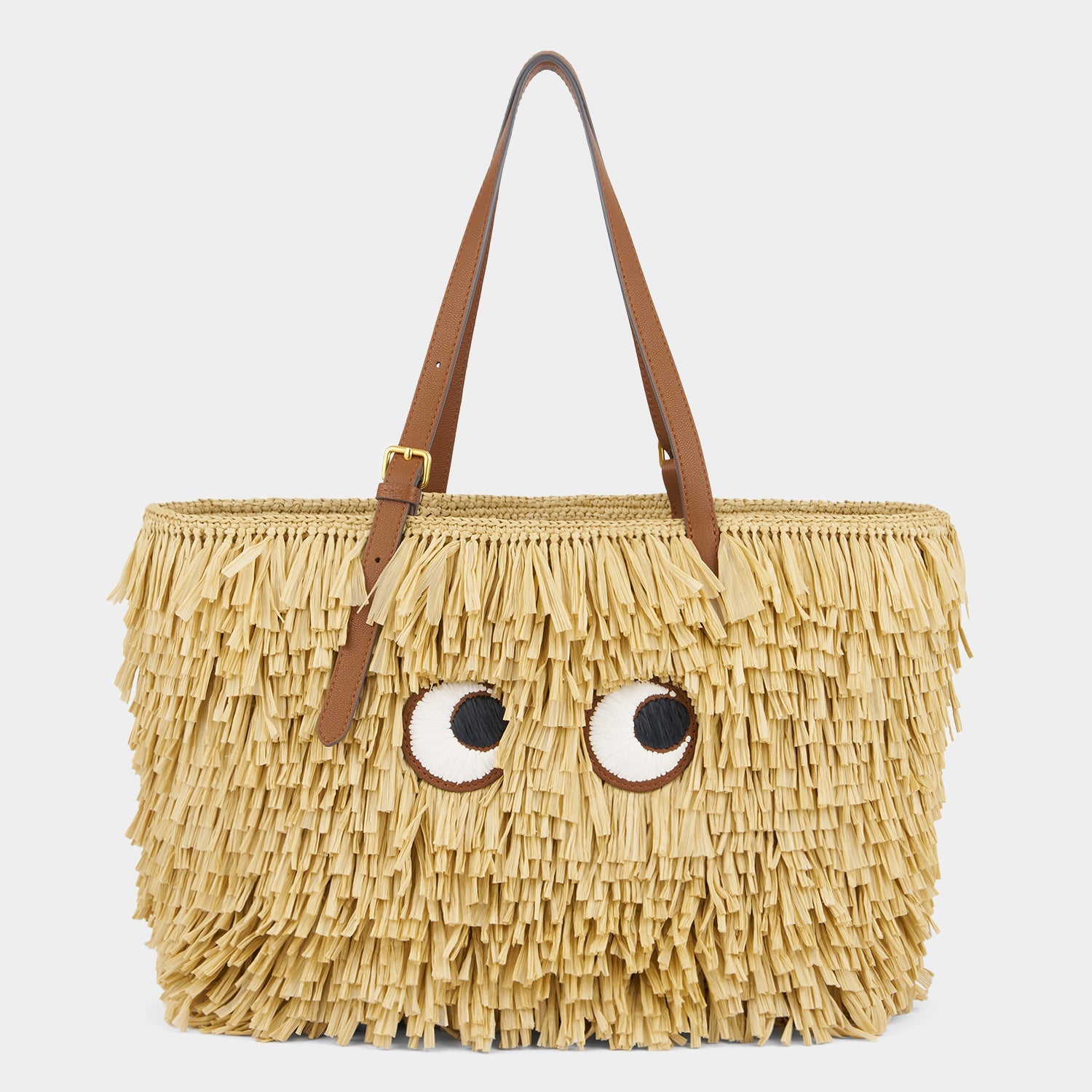 E/W Raffia Eyes Tote -

          
            Raffia in Natural -
          

          Anya Hindmarch EU
