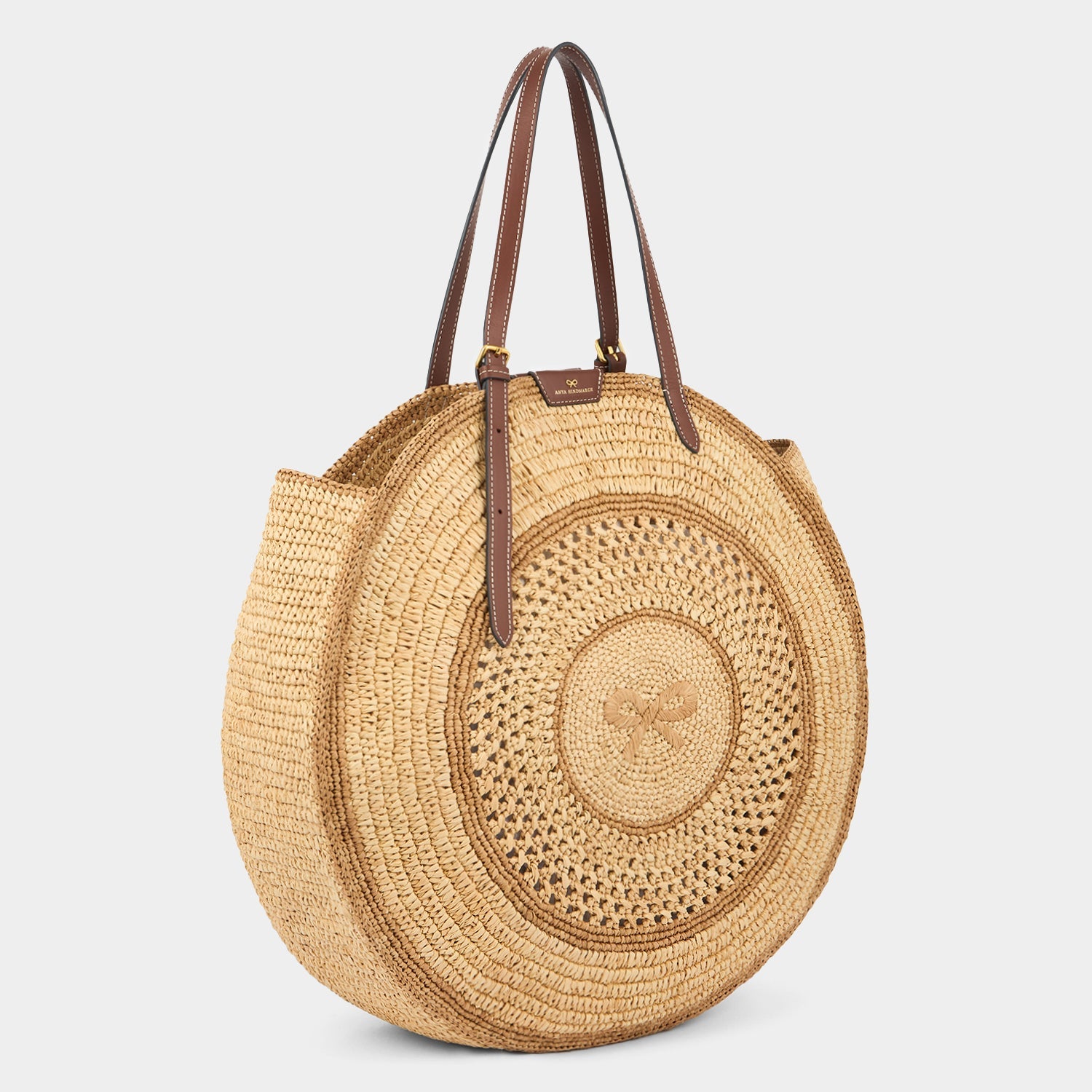 Raffia Round Bow Tote -

          
            Raffia in Natural -
          

          Anya Hindmarch EU
