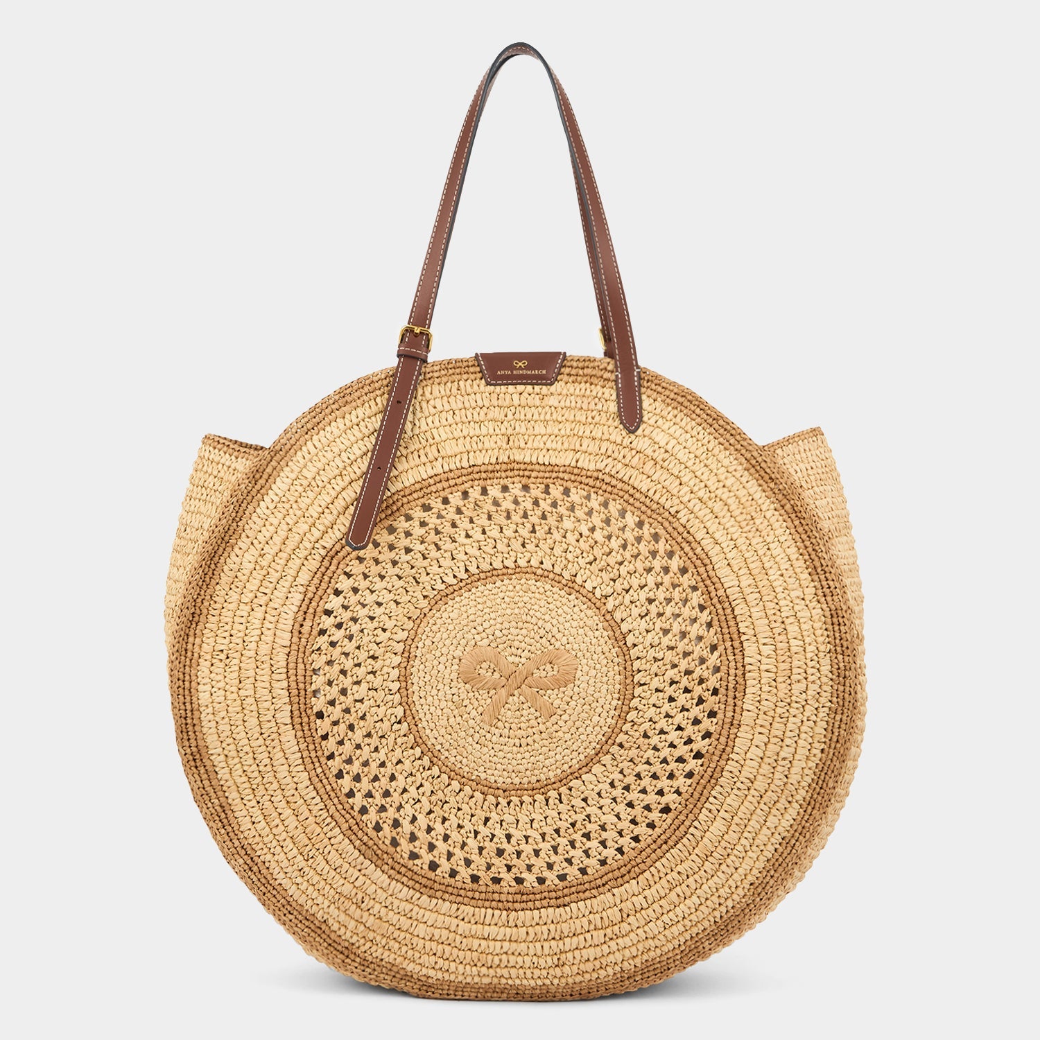 Raffia Round Bow Tote -

          
            Raffia in Natural -
          

          Anya Hindmarch EU
