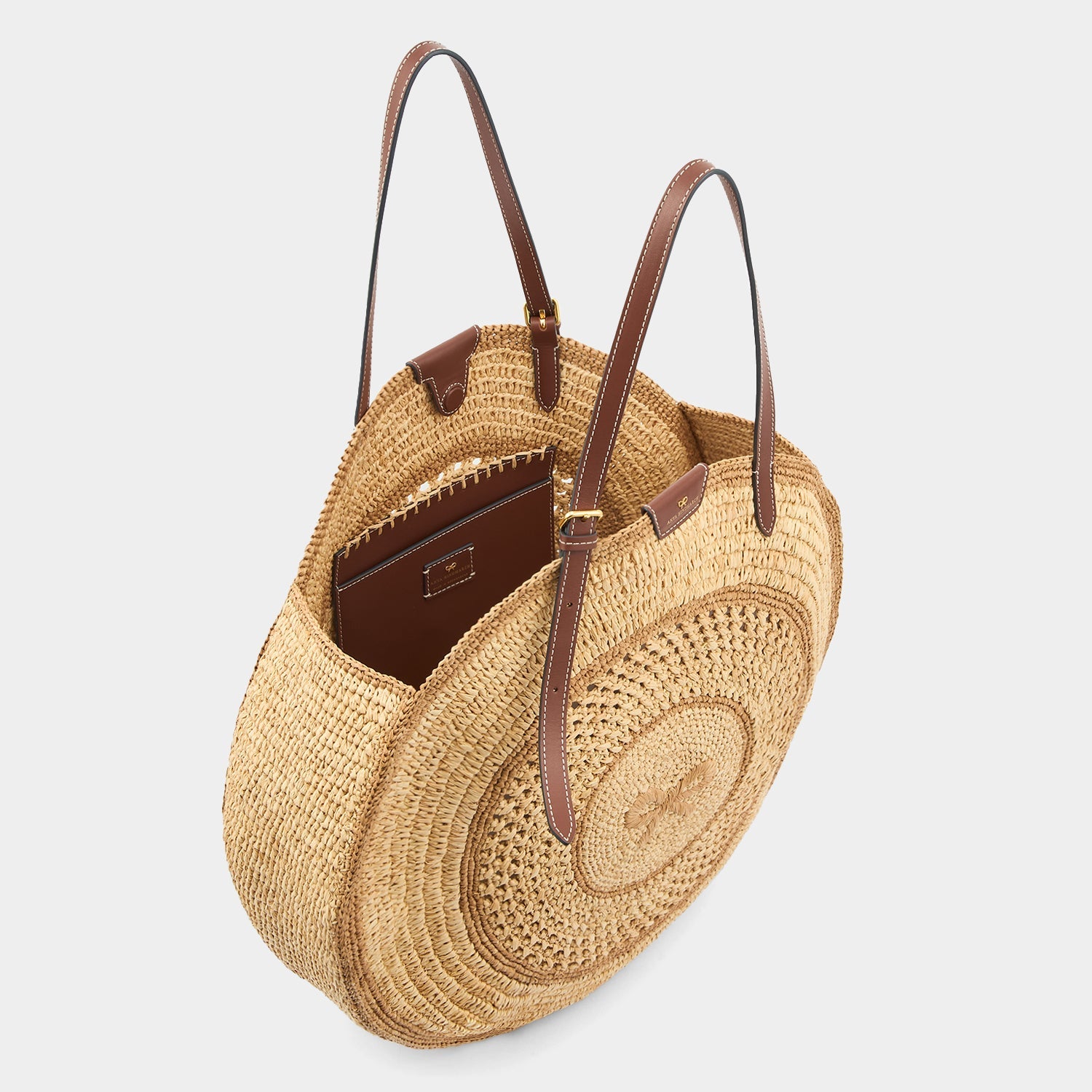 Raffia Round Bow Tote -

          
            Raffia in Natural -
          

          Anya Hindmarch EU
