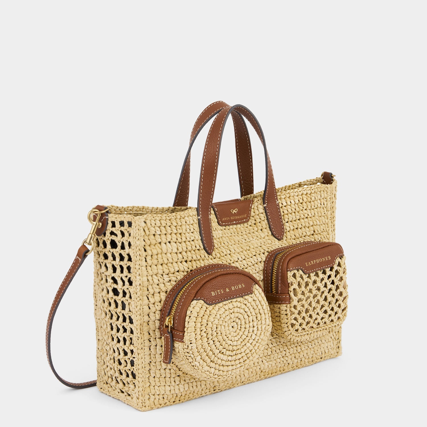 X/S Raffia Holiday Cross-body Tote -

          
            Raffia in Natural -
          

          Anya Hindmarch EU
