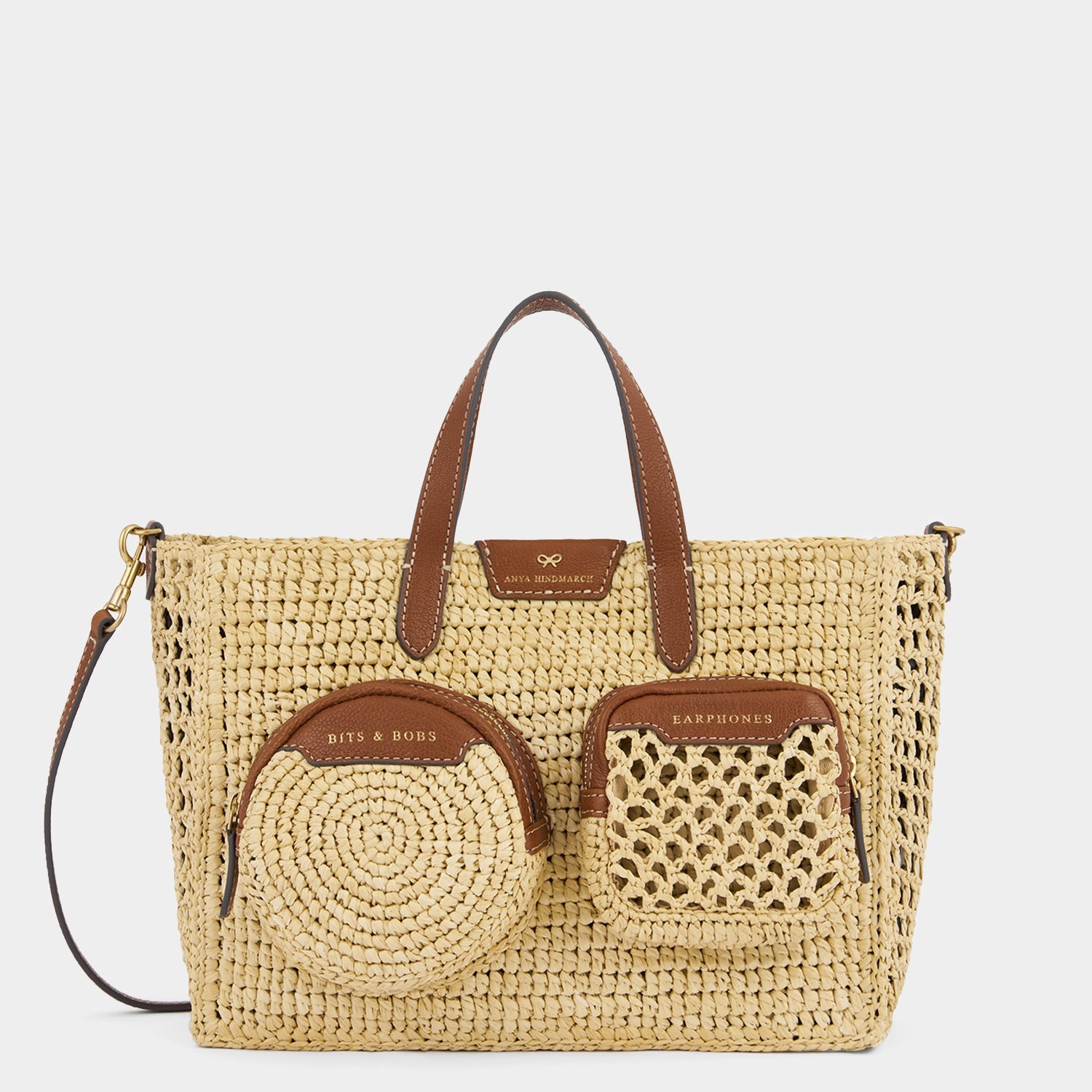 X/S Raffia Holiday Cross-body Tote -

          
            Raffia in Natural -
          

          Anya Hindmarch EU
