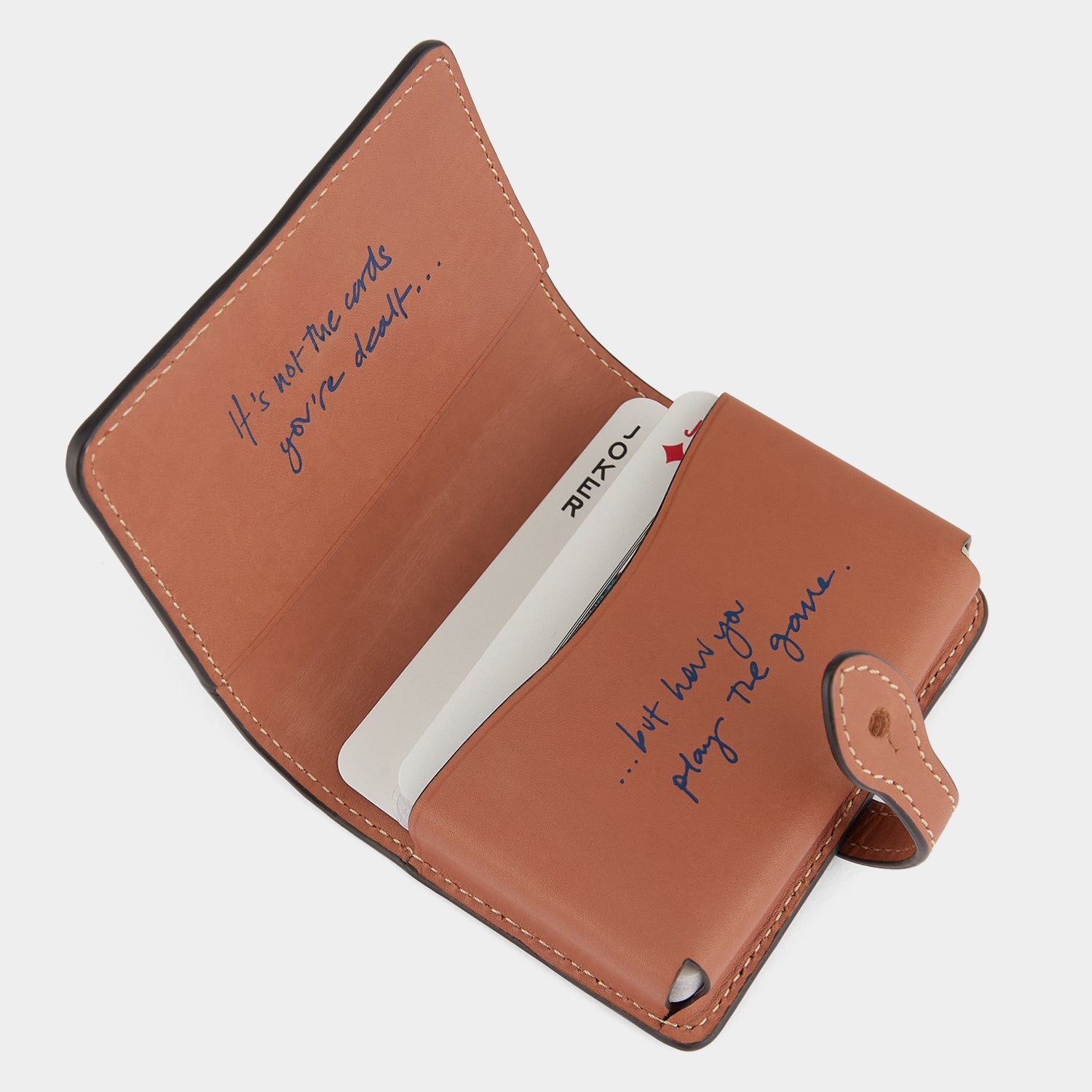 Deck Of Cards and Case -

          
            Leather in Tan -
          

          Anya Hindmarch EU
