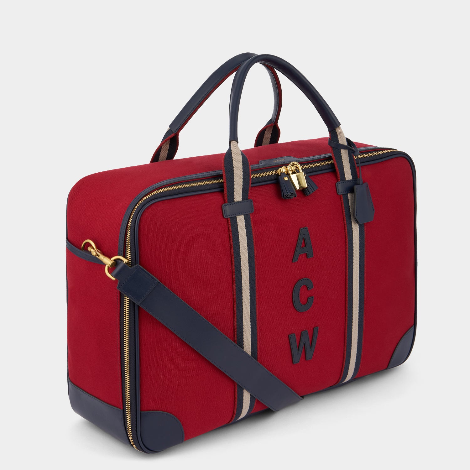 Bespoke Walton Travel Bag -

          
            Canvas/Smooth Leather in Vampire -
          

          Anya Hindmarch EU
