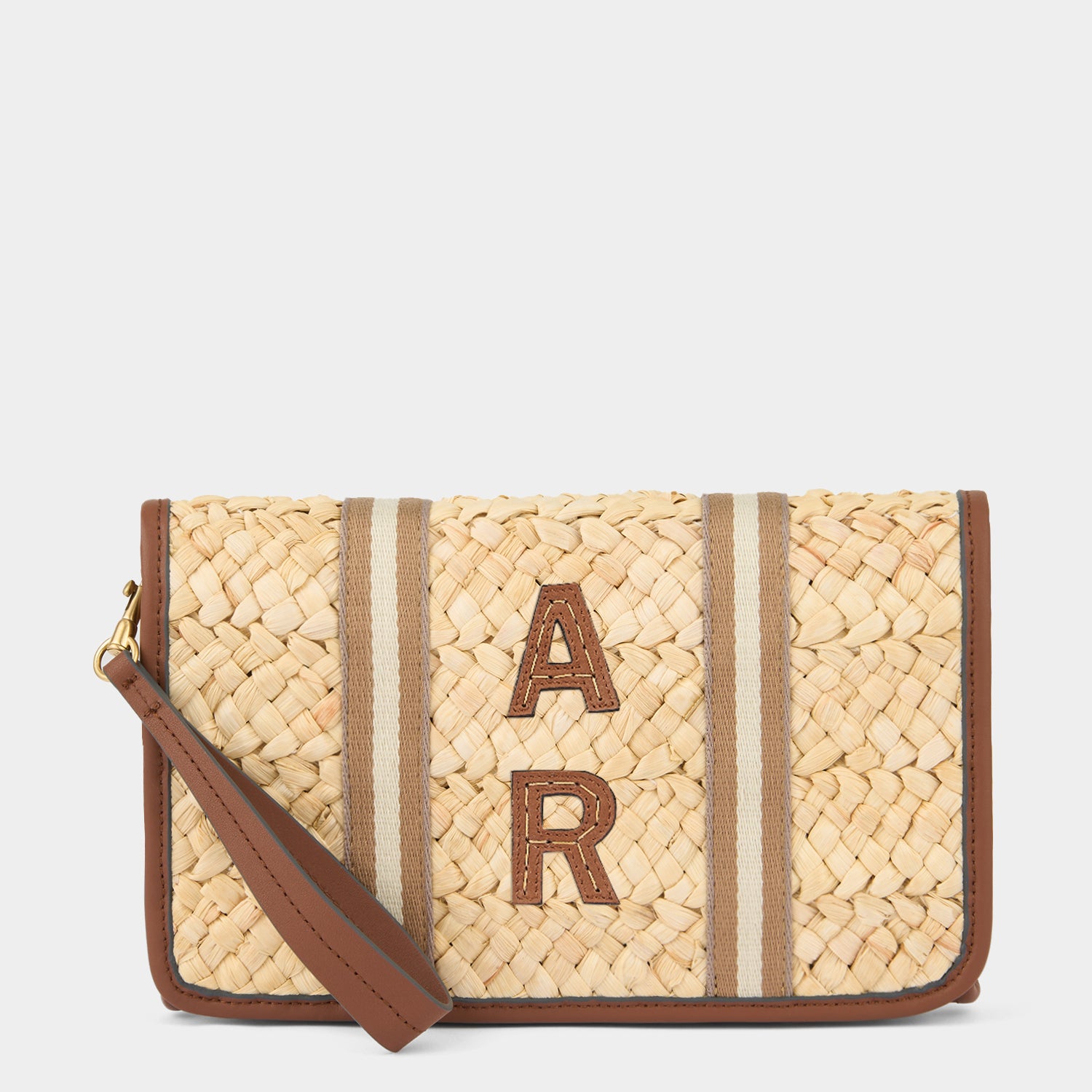 Bespoke Walton Clutch With Wristlet -

          
            Cornhusk in Natural -
          

          Anya Hindmarch EU
