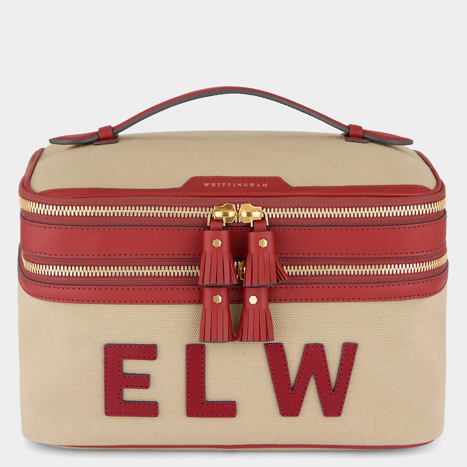 Bespoke Walton Vanity Kit -

          
            Canvas in Natural/Red -
          

          Anya Hindmarch EU
