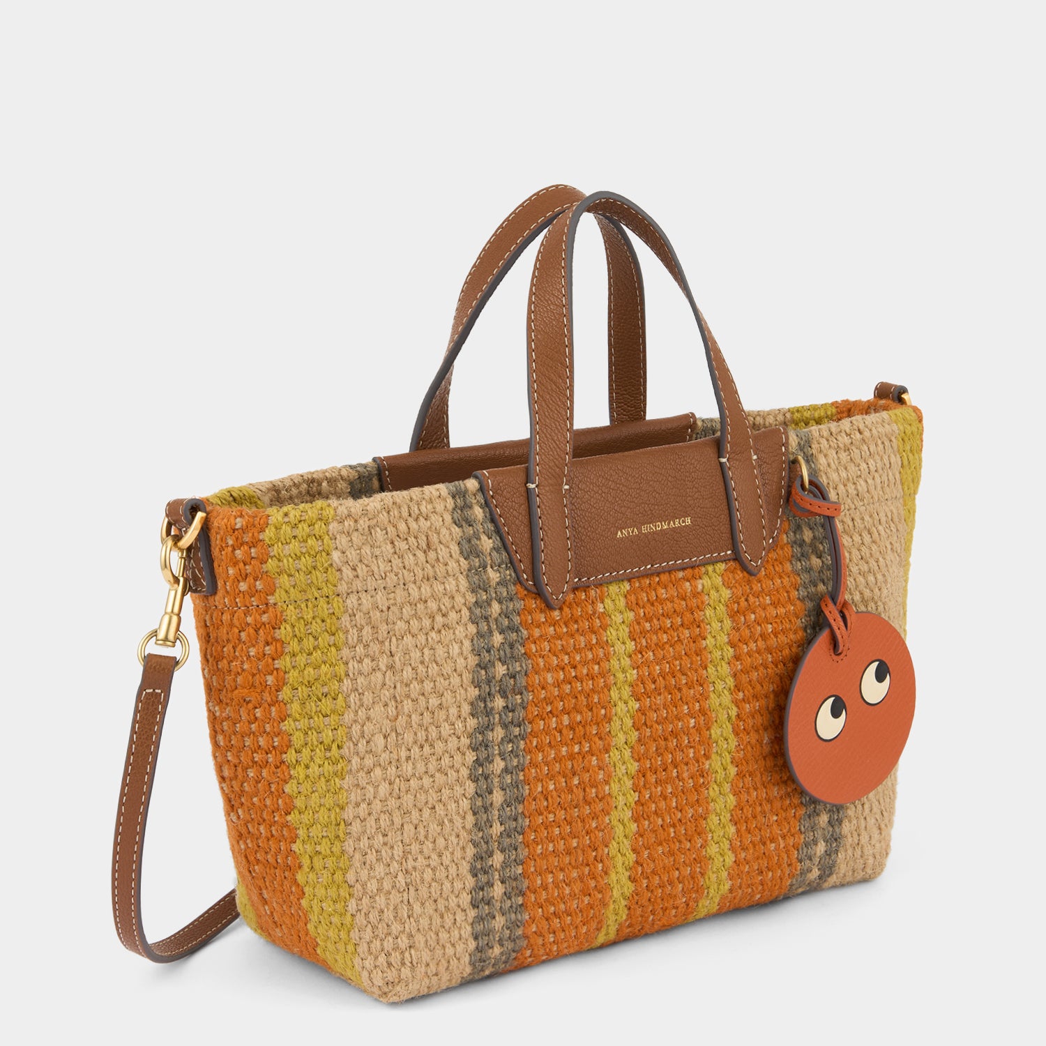 X/S Jute Cross-body Tote -

          
            Jute/Goat Leather in Orange/Multi -
          

          Anya Hindmarch EU
