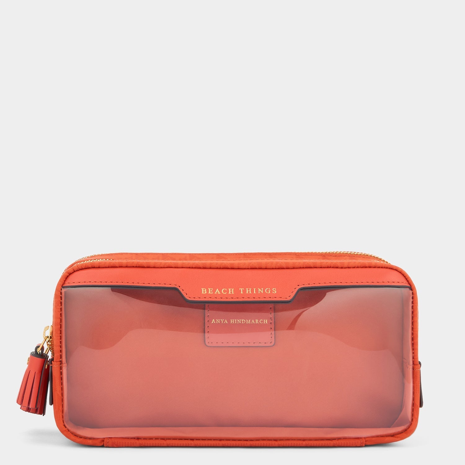 Beach Things Pouch -

          
            Jacquard Nylon in Burnt Sienna -
          

          Anya Hindmarch EU
