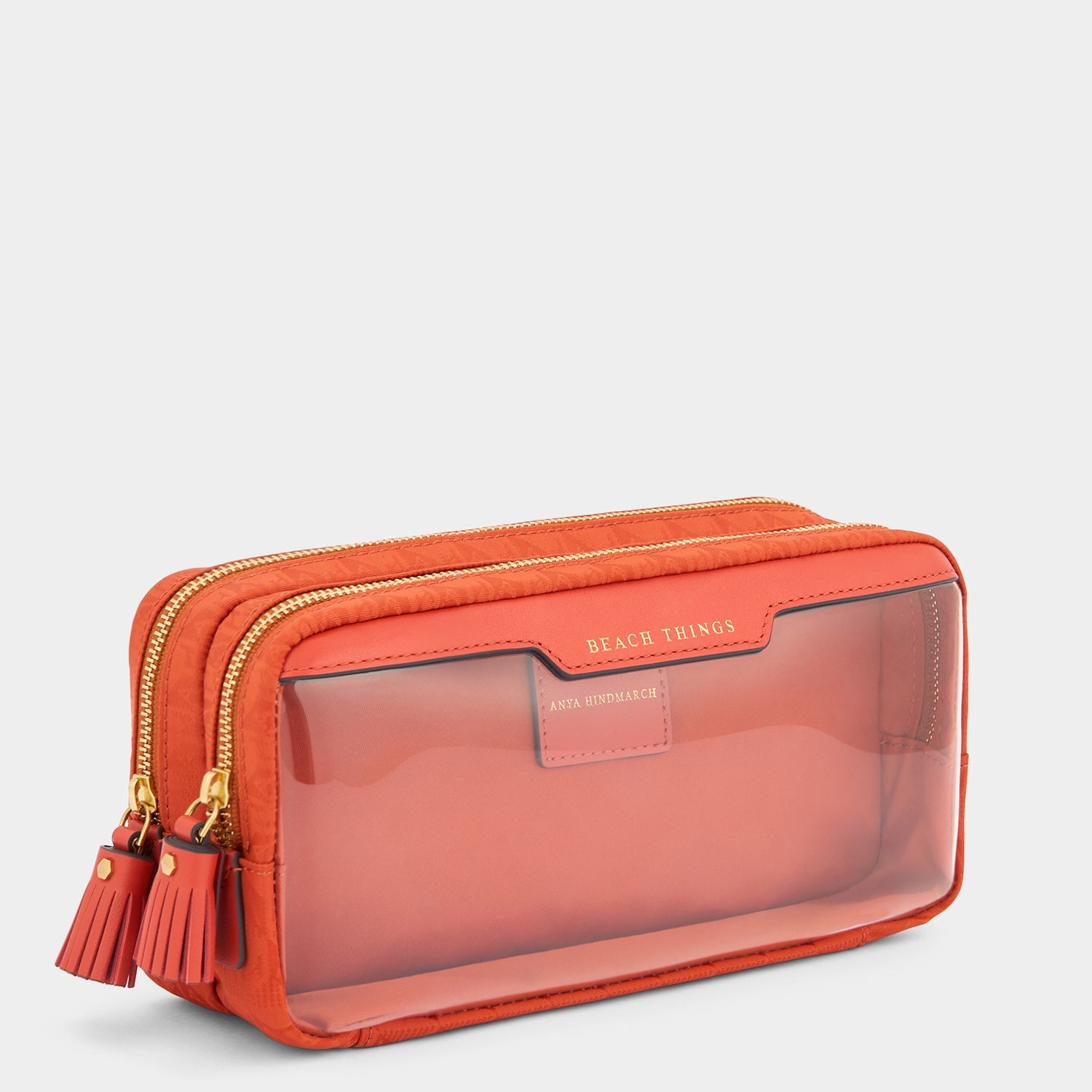 Beach Things Pouch -

          
            Jacquard Nylon in Burnt Sienna -
          

          Anya Hindmarch EU
