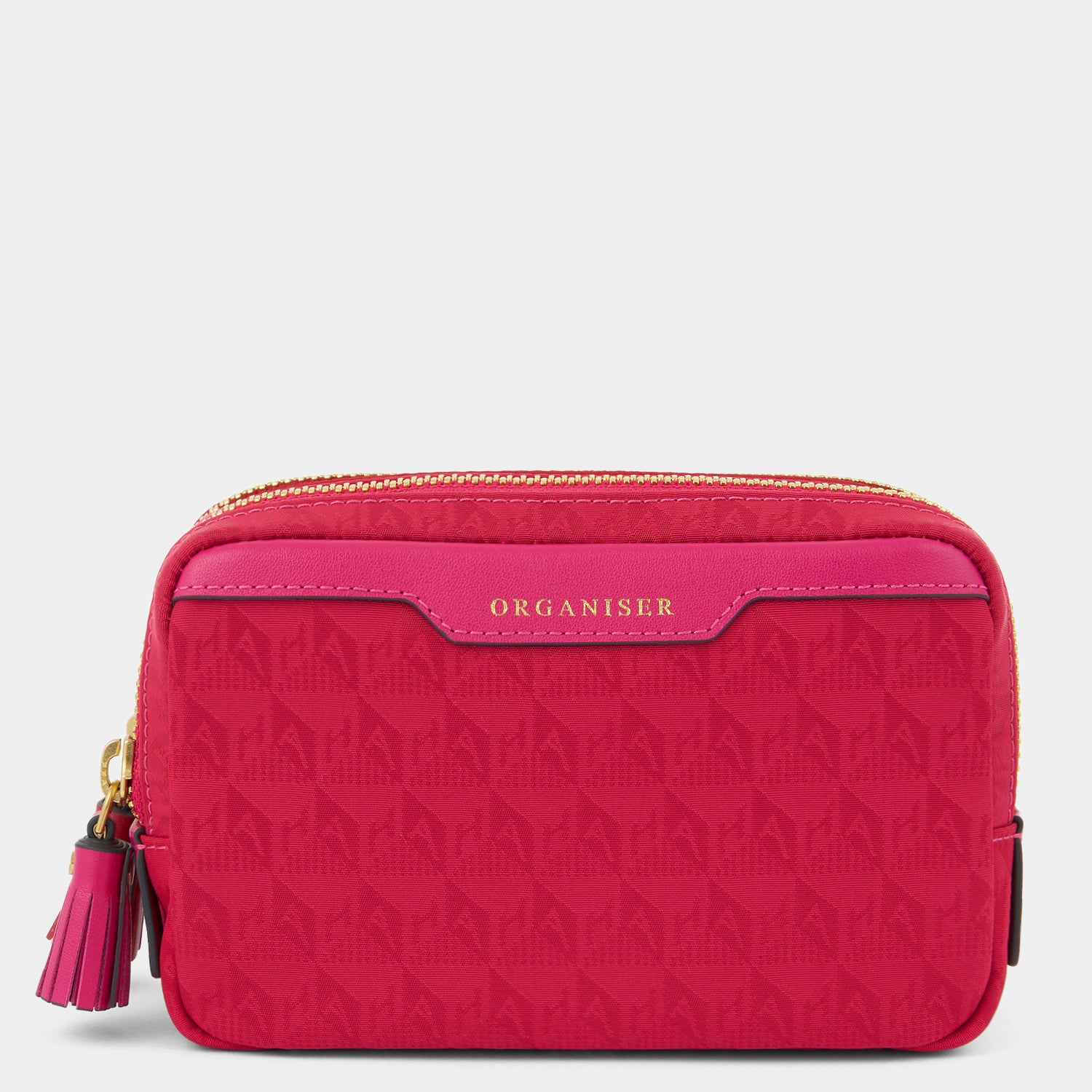 Organiser Duo Pouch -

          
            Jacquard Nylon in Magenta/Red -
          

          Anya Hindmarch EU
