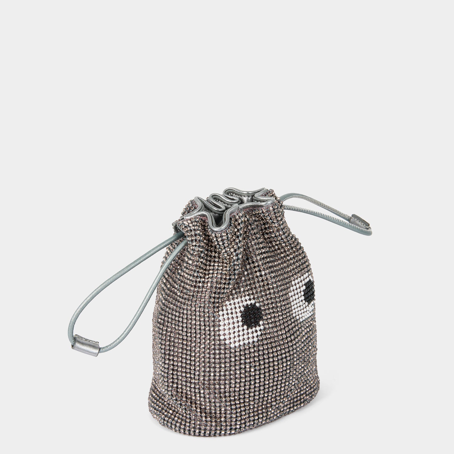 Eyes Crystal Drawstring Pouch -

          
            Crystal Mesh in Anthracite -
          

          Anya Hindmarch EU
