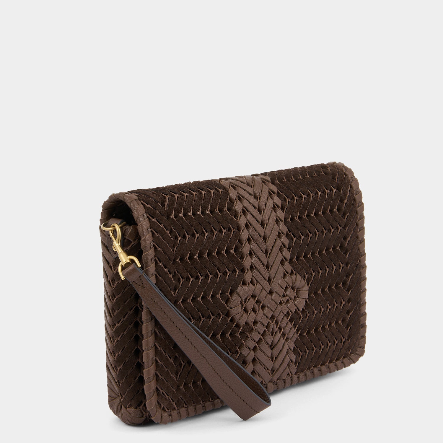 Neeson Cross-body -

          
            Suede Leather in Truffle -
          

          Anya Hindmarch EU
