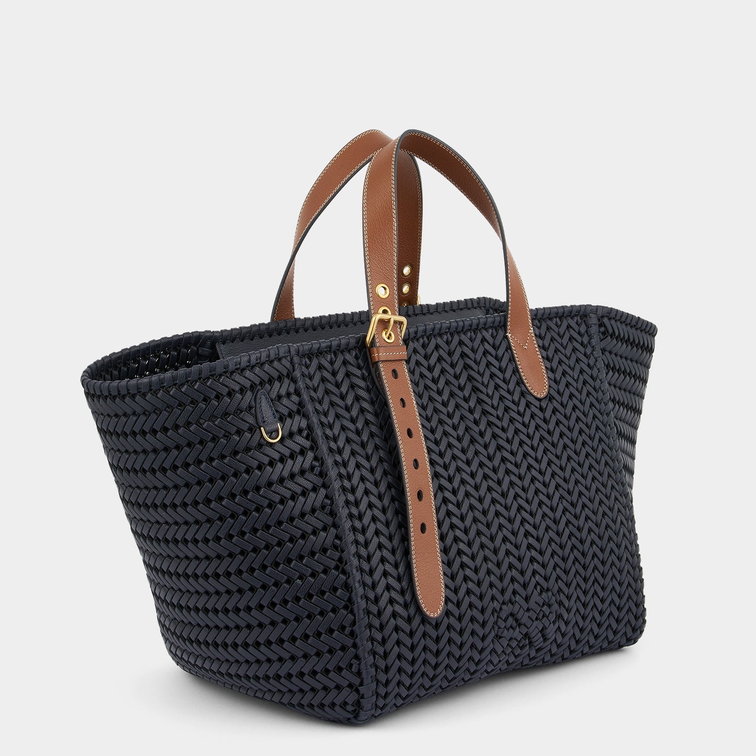 Neeson Square Tote -

          
            Capra Leather in Marine -
          

          Anya Hindmarch EU
