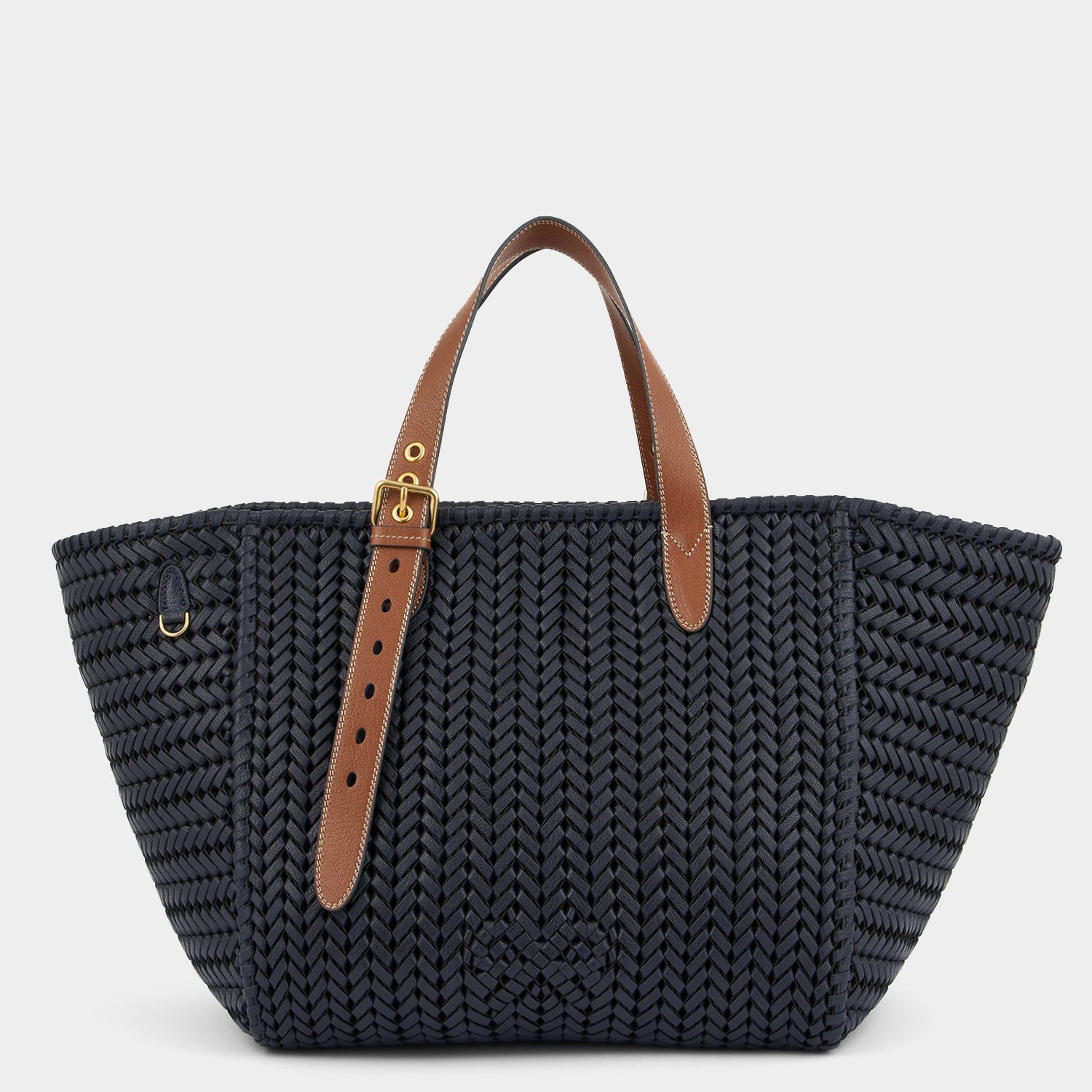 Neeson Square Tote -

          
            Capra Leather in Marine -
          

          Anya Hindmarch EU
