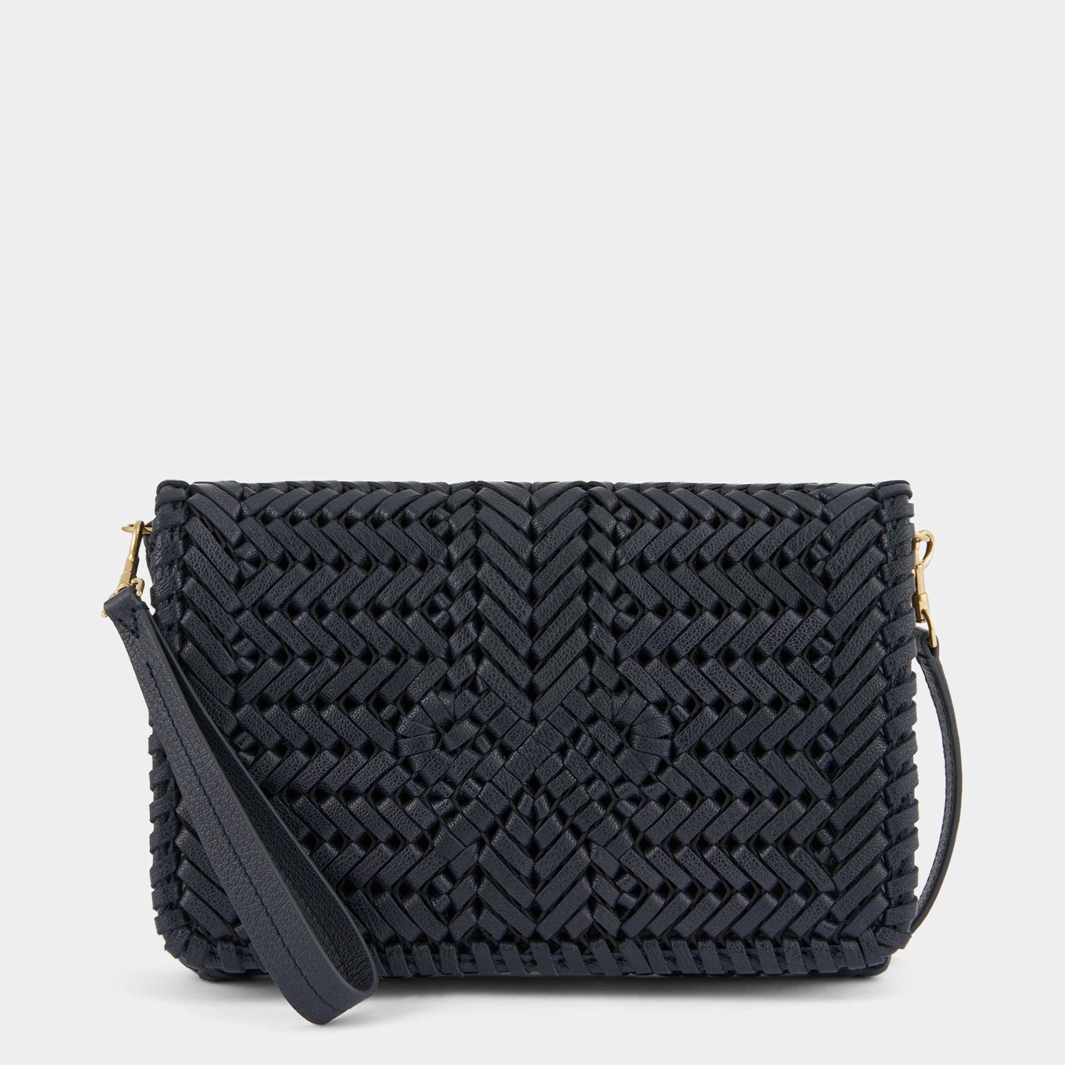 Neeson Cross-body -

          
            Capra Leather in Marine -
          

          Anya Hindmarch EU
