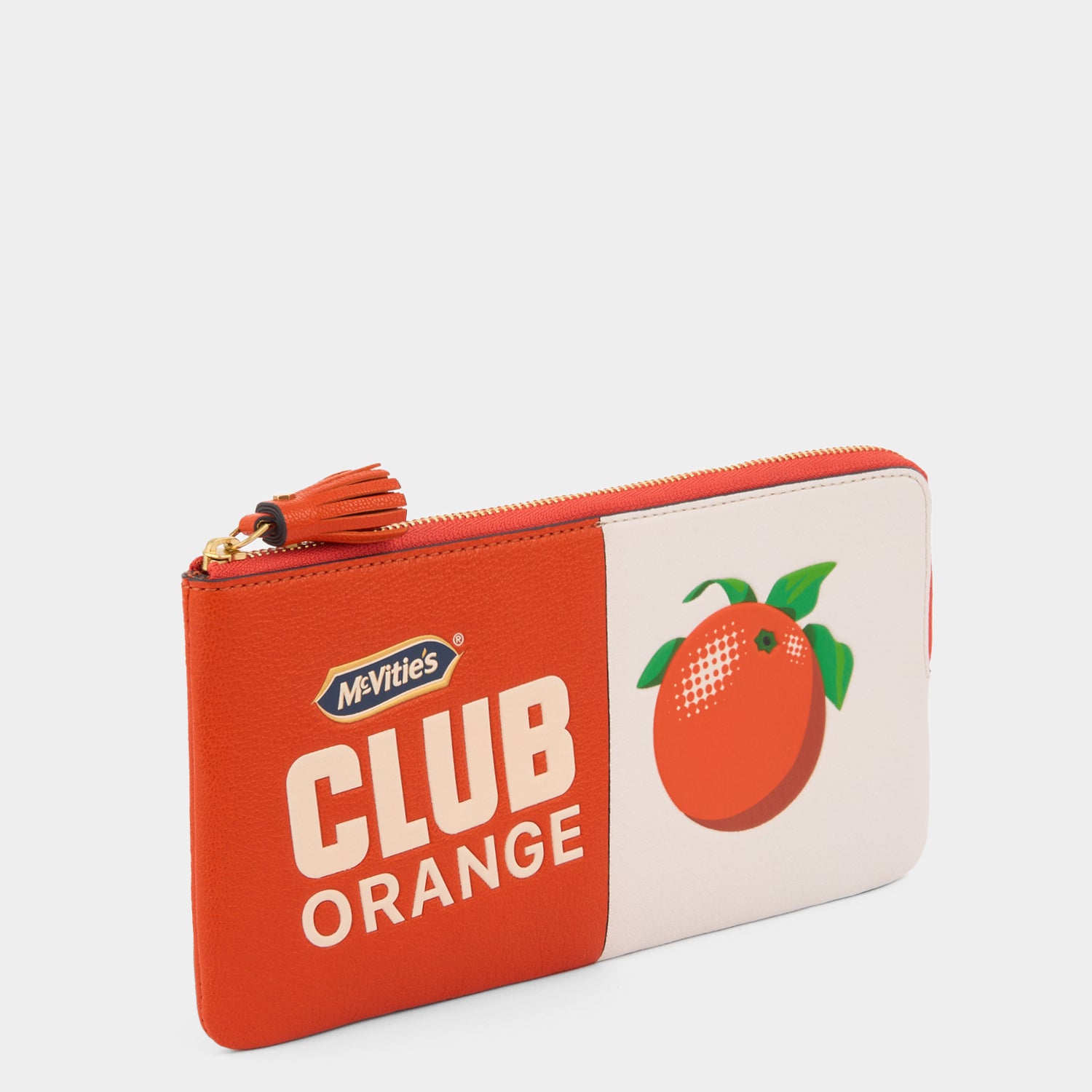 Anya Brands Club Orange Zip Loose Pocket -

          
            Capra Leather in Clementine Orange -
          

          Anya Hindmarch EU
