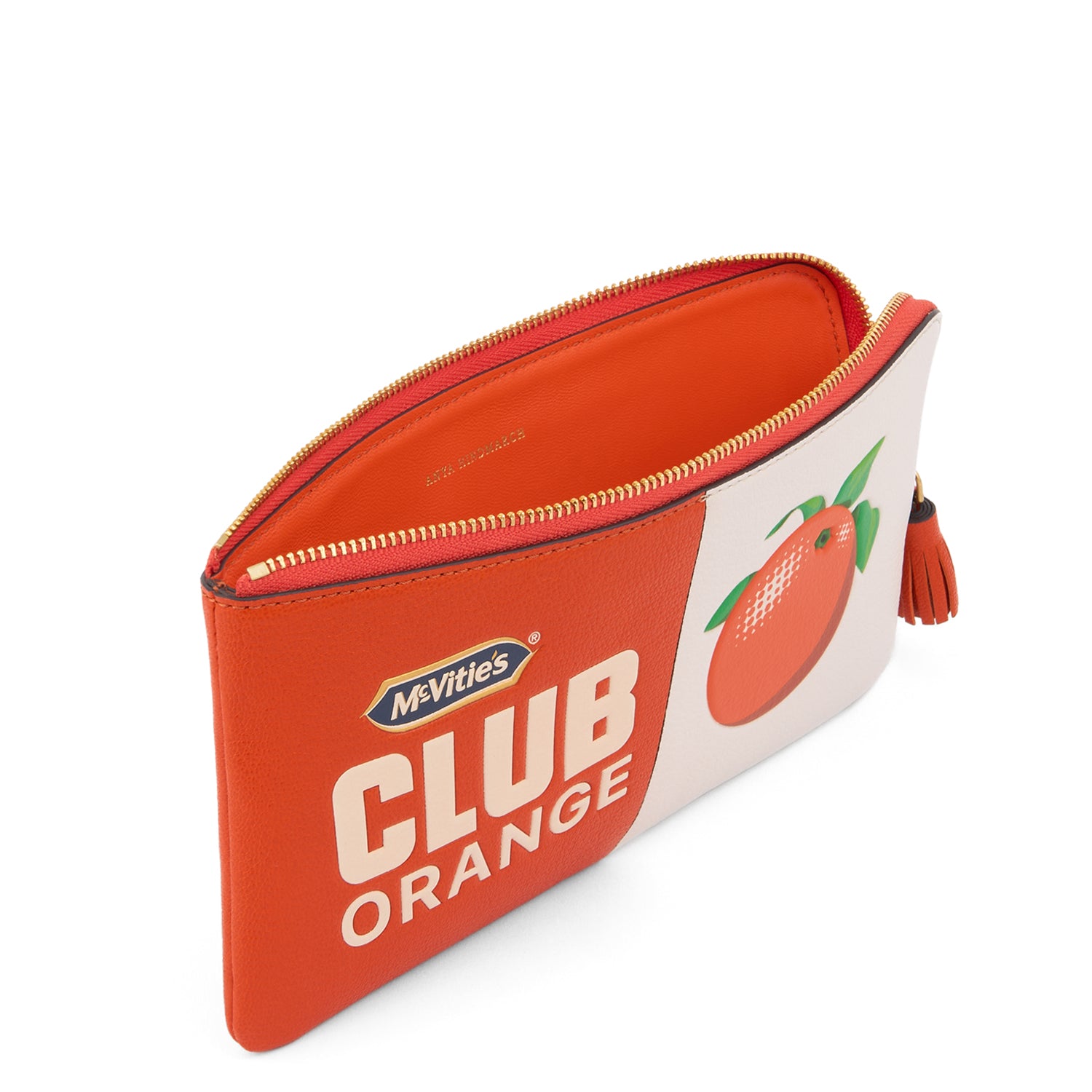 Anya Brands Club Orange Zip Loose Pocket -

          
            Capra Leather in Clementine Orange -
          

          Anya Hindmarch EU
