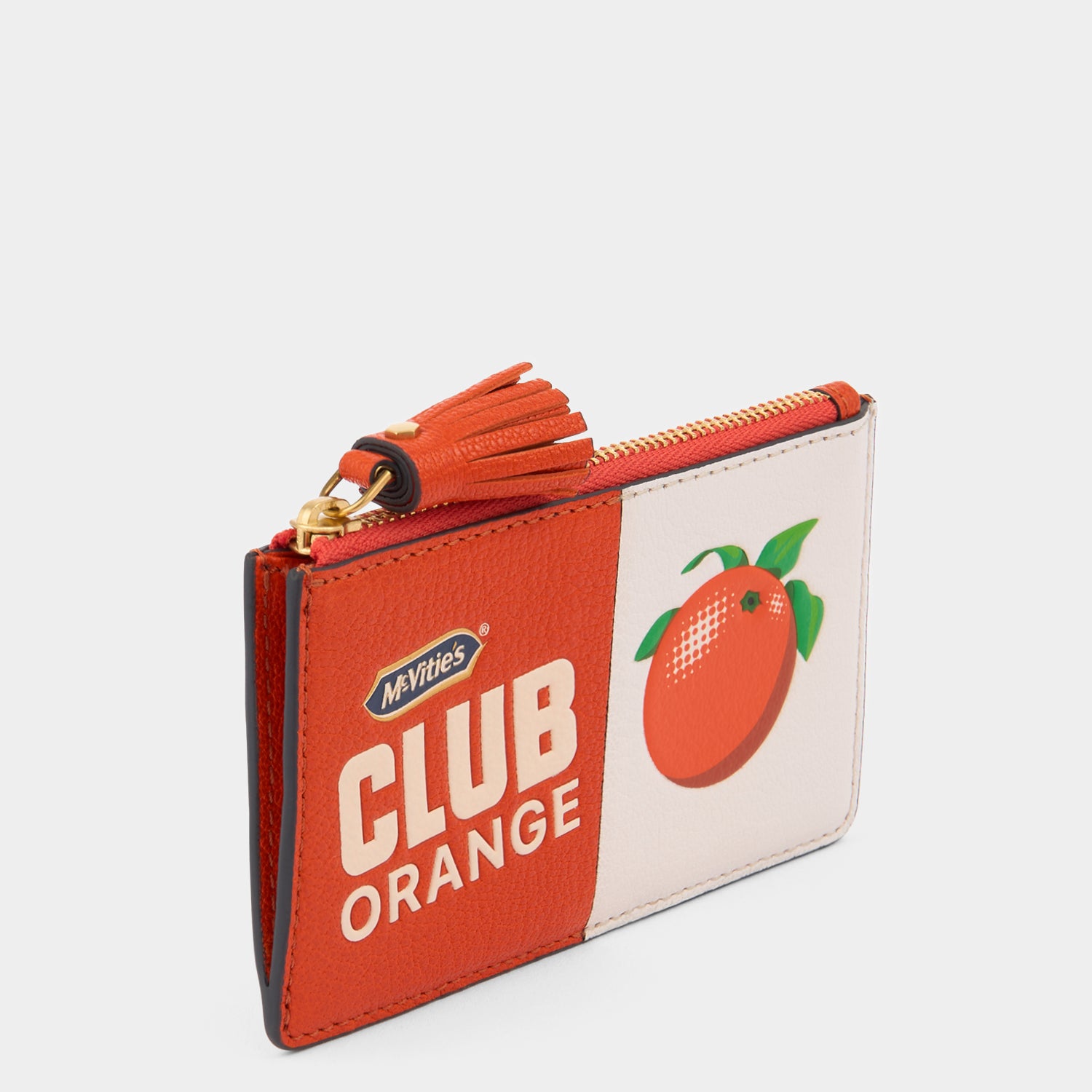 Anya Brands Club Orange Zip Card Case -

          
            Capra Leather in Clementine Orange -
          

          Anya Hindmarch EU
