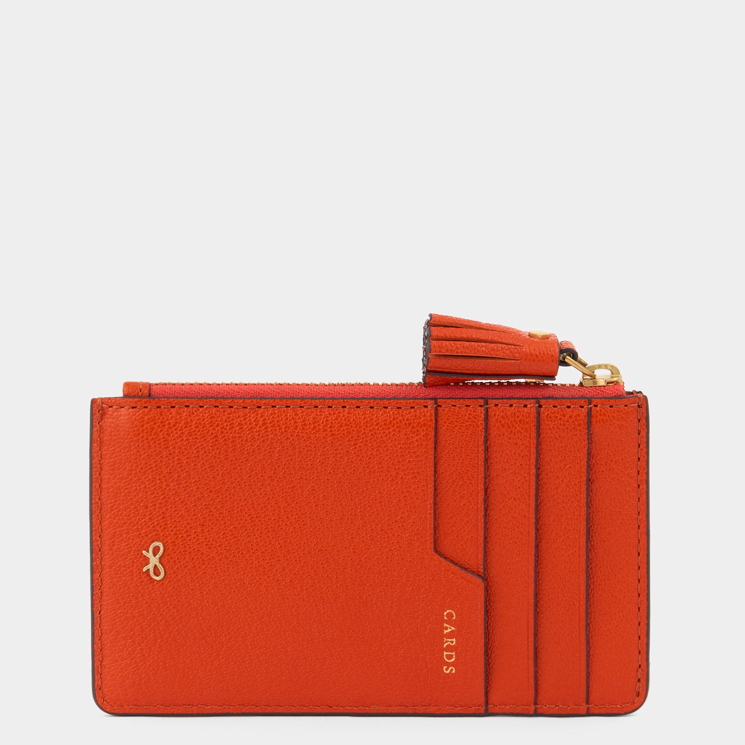 Anya Brands Club Orange Zip Card Case -

          
            Capra Leather in Clementine Orange -
          

          Anya Hindmarch EU
