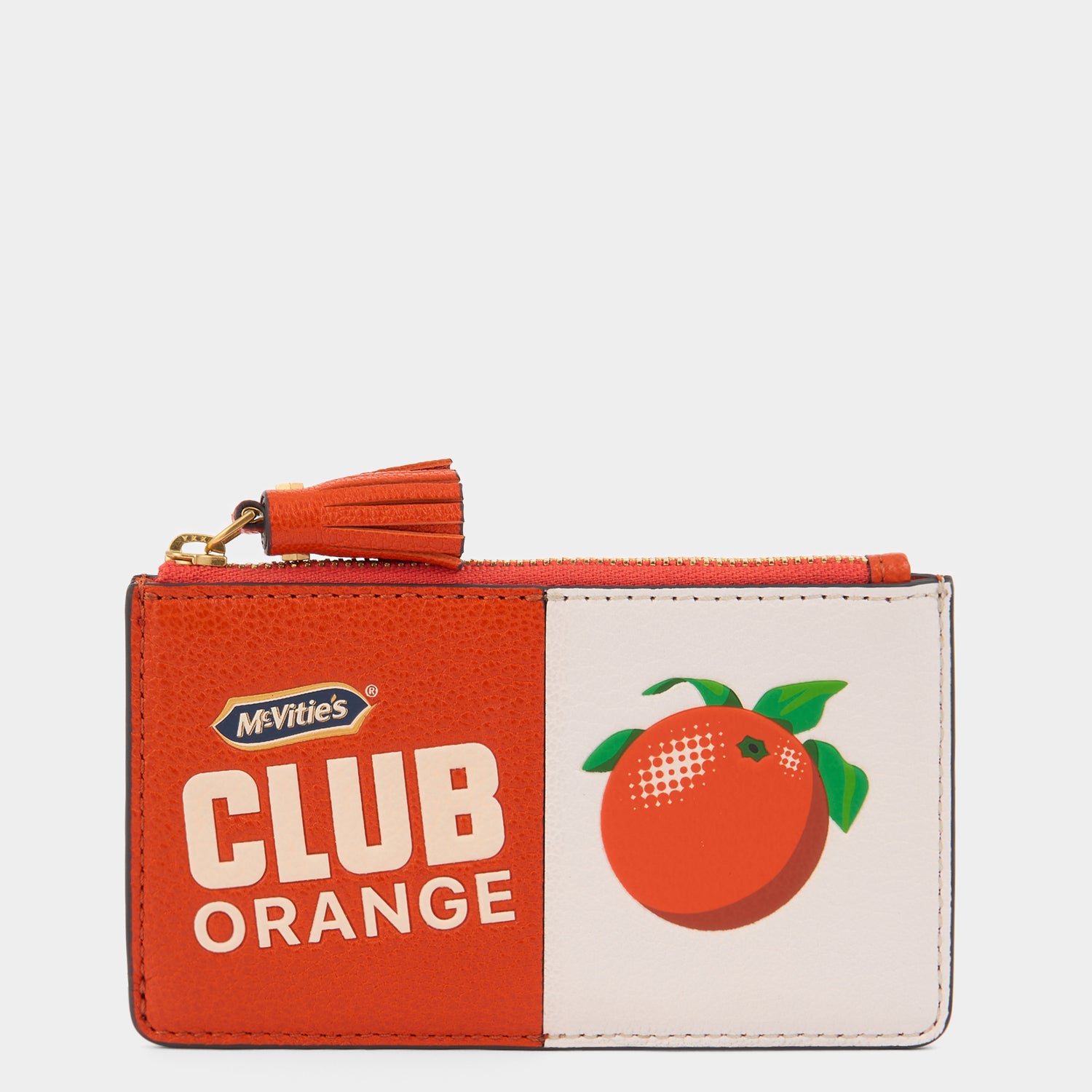 Anya Brands Club Orange Zip Card Case -

          
            Capra Leather in Clementine Orange -
          

          Anya Hindmarch EU
