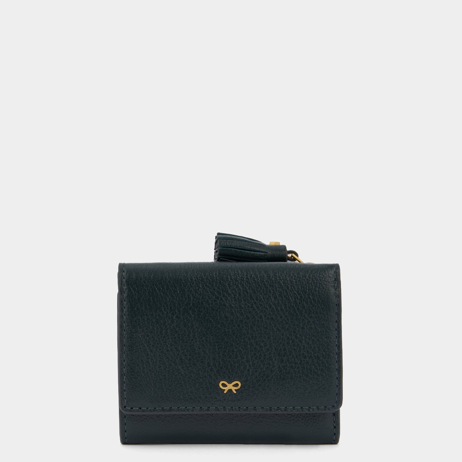 Peeping Eyes Mini Trifold Wallet -

          
            Capra Leather in Ink Green -
          

          Anya Hindmarch EU
