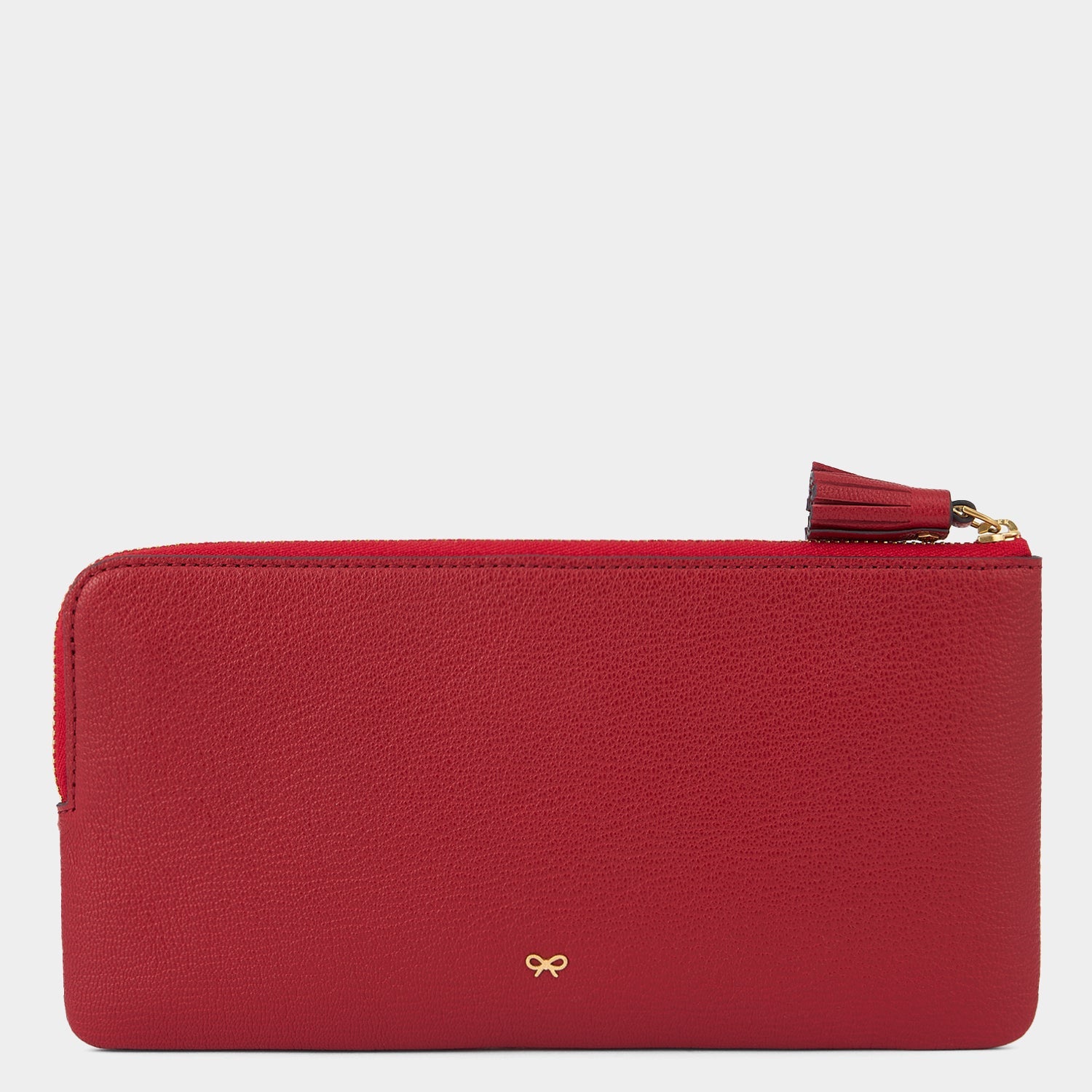 Fragile Zip Loose Pocket -

          
            Capra Leather in Red -
          

          Anya Hindmarch EU
