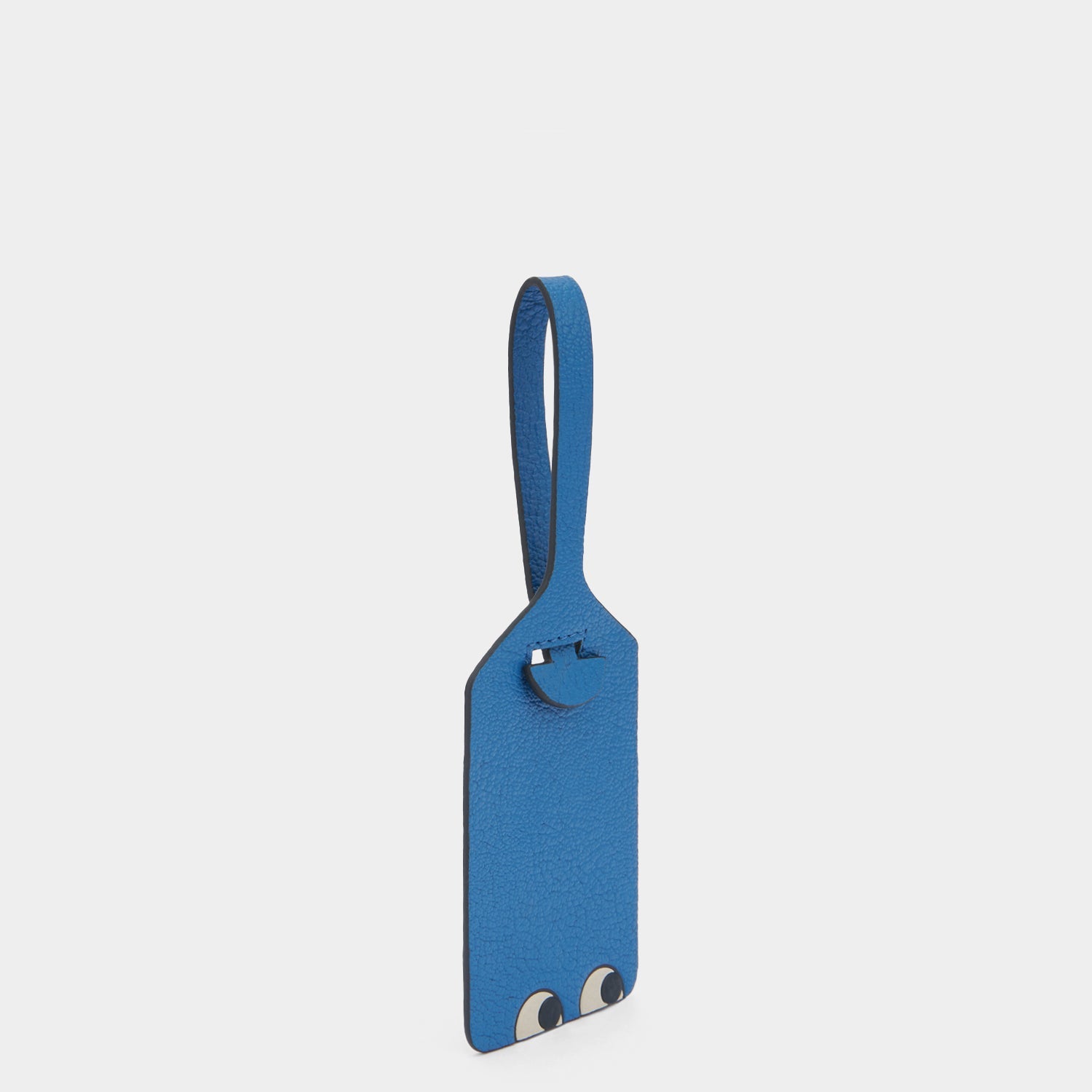 Eyes Luggage Label Charm -

          
            Capra Leather in Periwinkle -
          

          Anya Hindmarch EU
