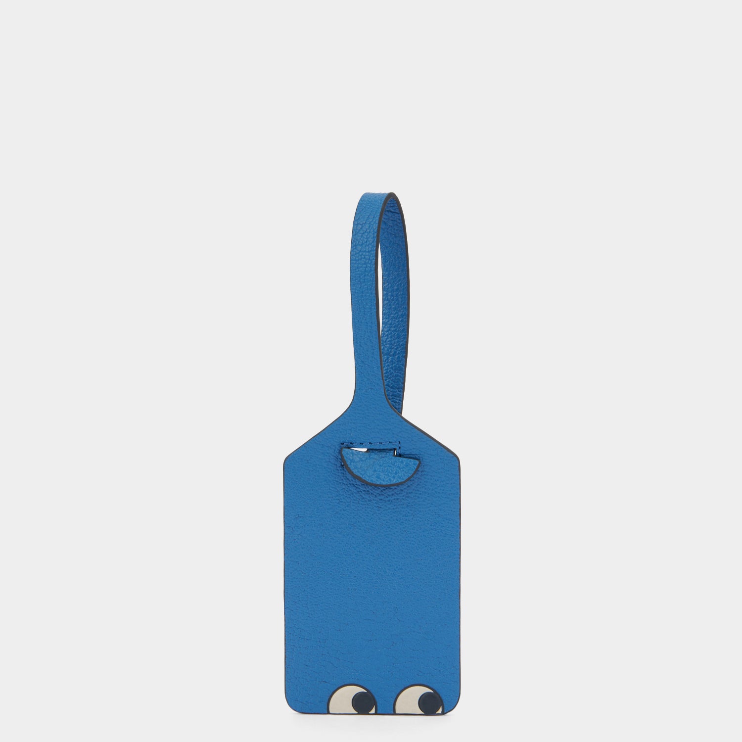 Eyes Luggage Label Charm -

          
            Capra Leather in Periwinkle -
          

          Anya Hindmarch EU
