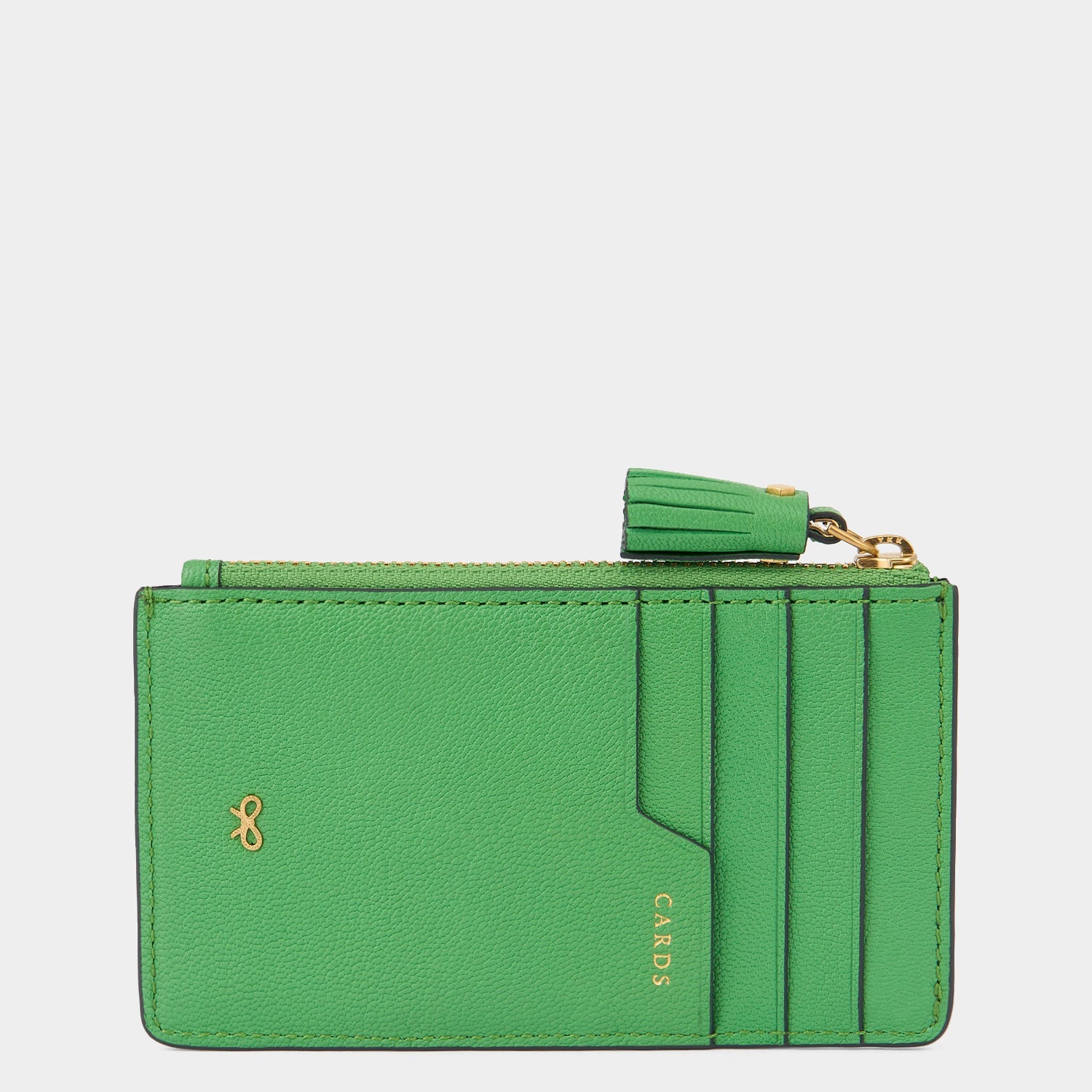 This Way Up Zip Card Case -

          
            Capra Leather in Grass Green -
          

          Anya Hindmarch EU
