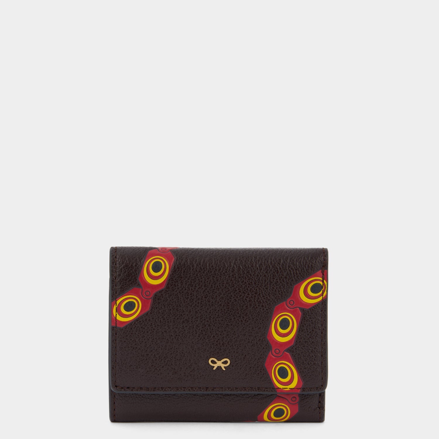 Snake Mini Trifold Wallet -

          
            Capra Leather in Grape -
          

          Anya Hindmarch EU
