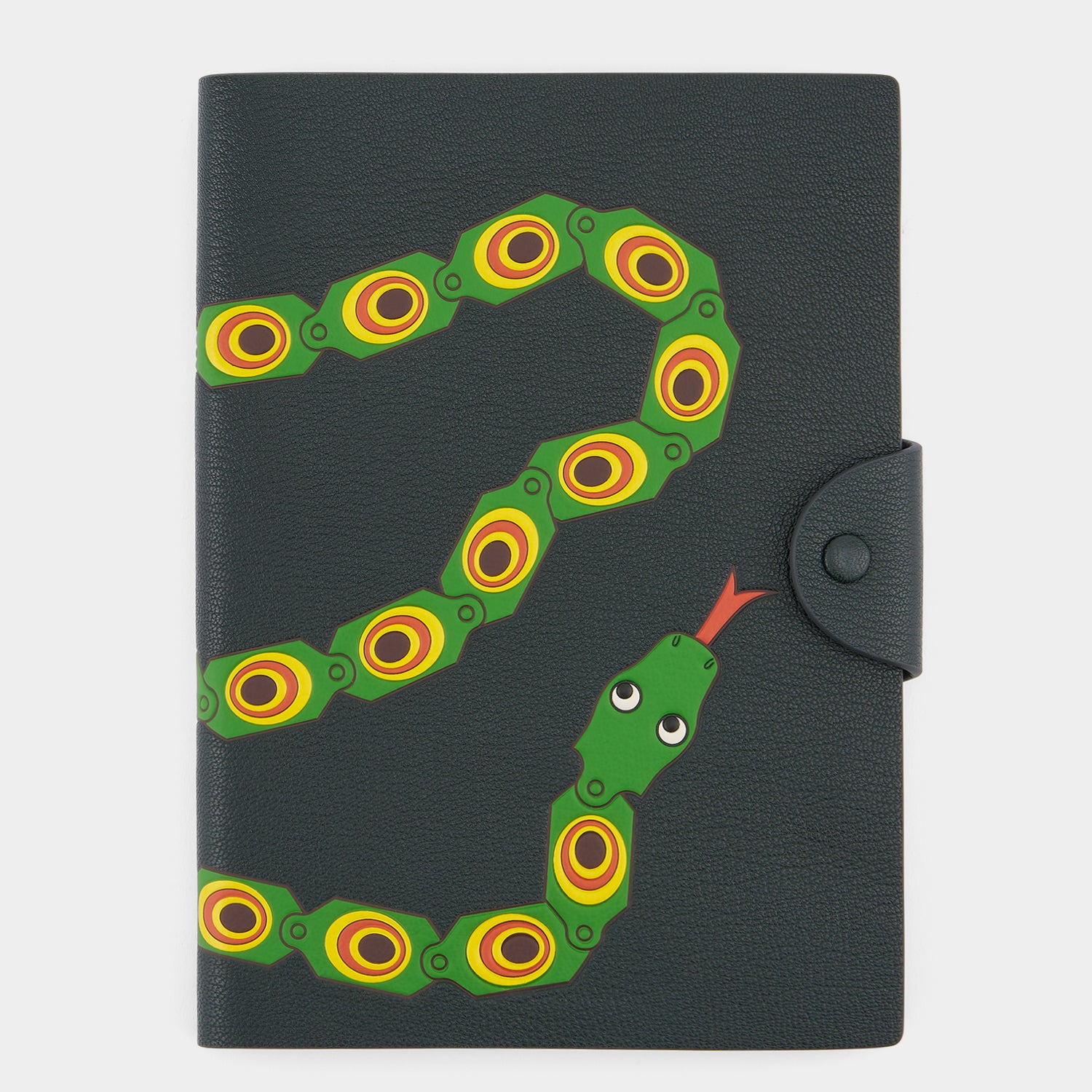 Snake A5 Journal -

          
            Capra Leather in Ink Green -
          

          Anya Hindmarch EU
