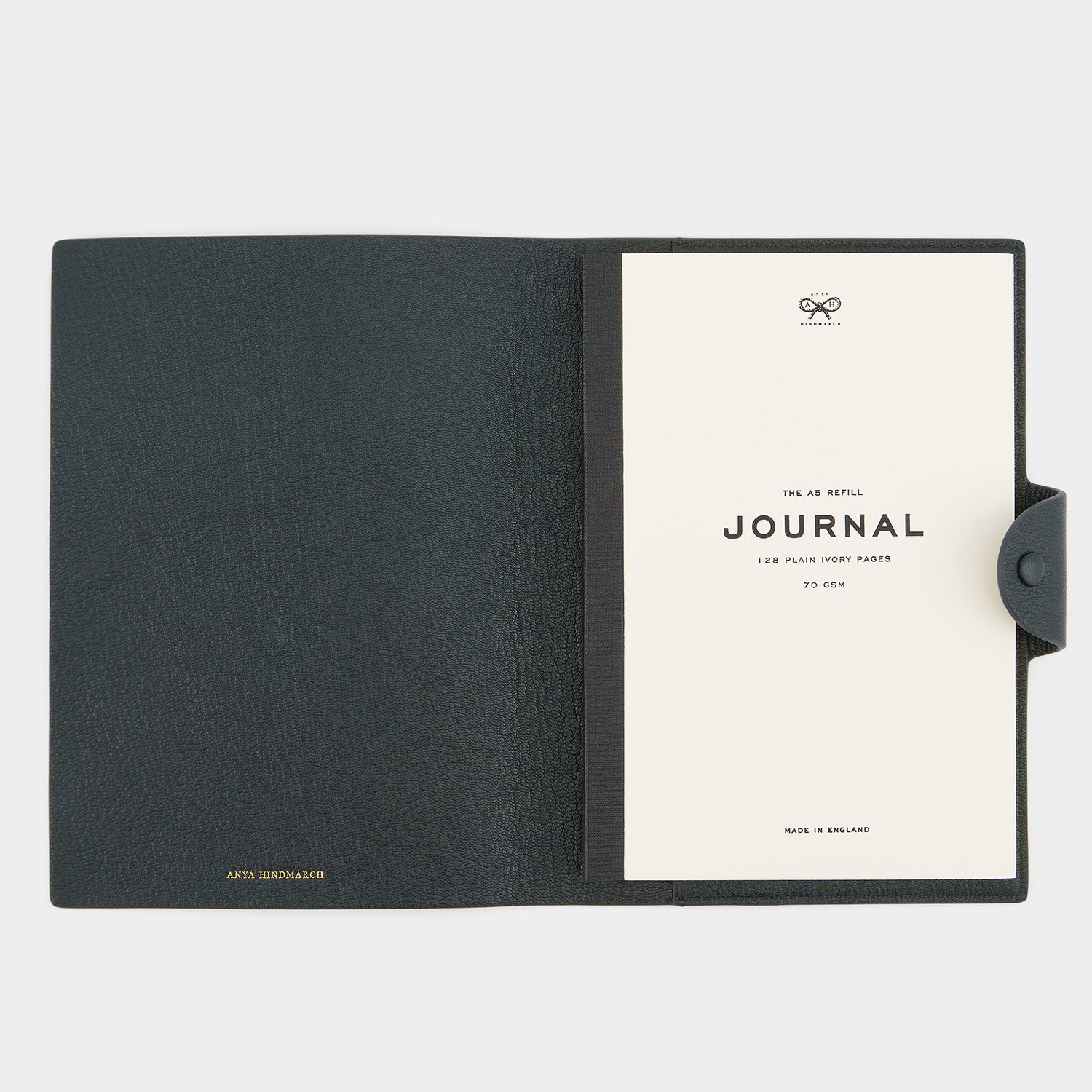 Snake A5 Journal -

          
            Capra Leather in Ink Green -
          

          Anya Hindmarch EU
