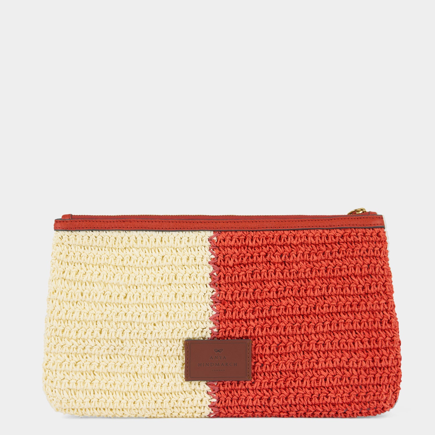 Anya Brands Club Orange Pochette -

          
            Paper Raffia in Clementine Orange/Chalk White -
          

          Anya Hindmarch EU
