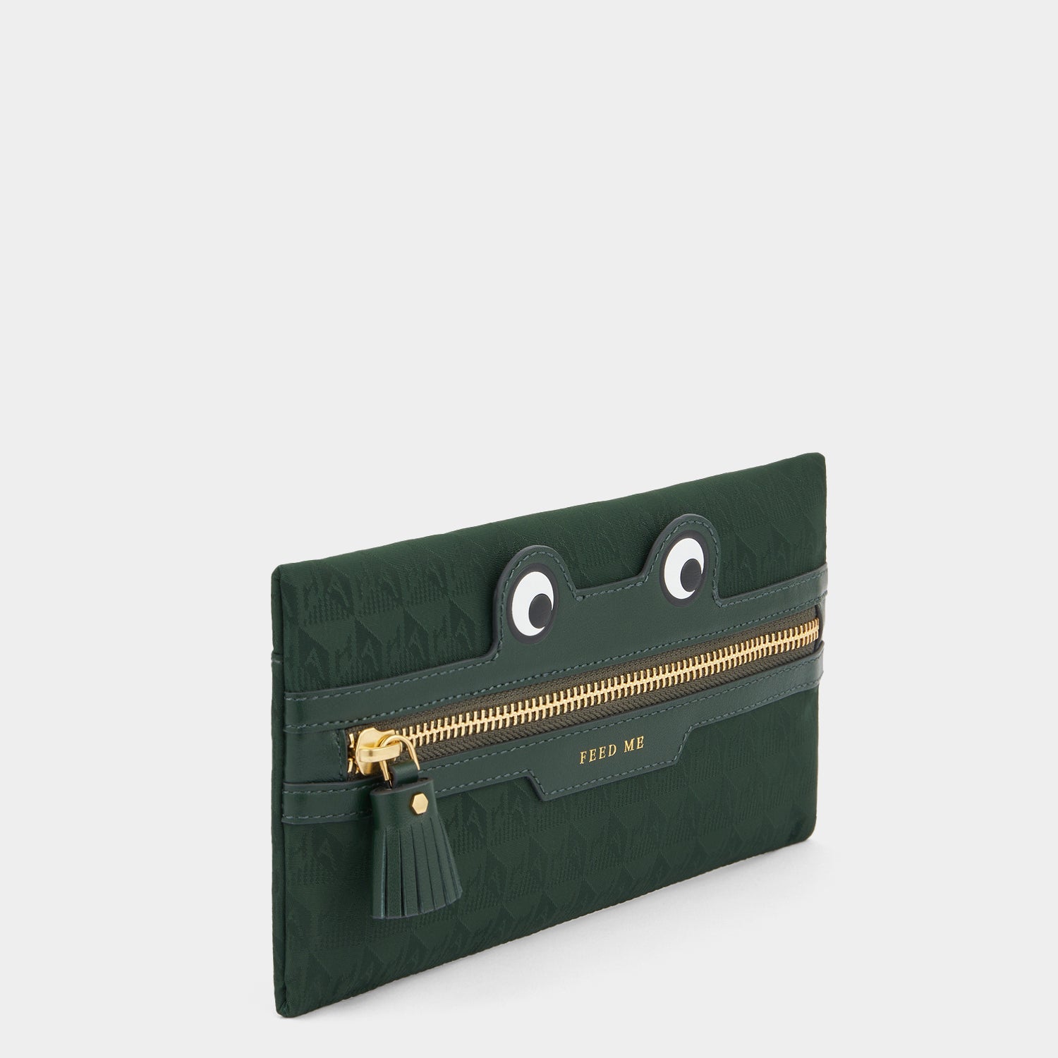 Frog Zip Pouch -

          
            Jacquard Nylon in Dark Holly -
          

          Anya Hindmarch EU
