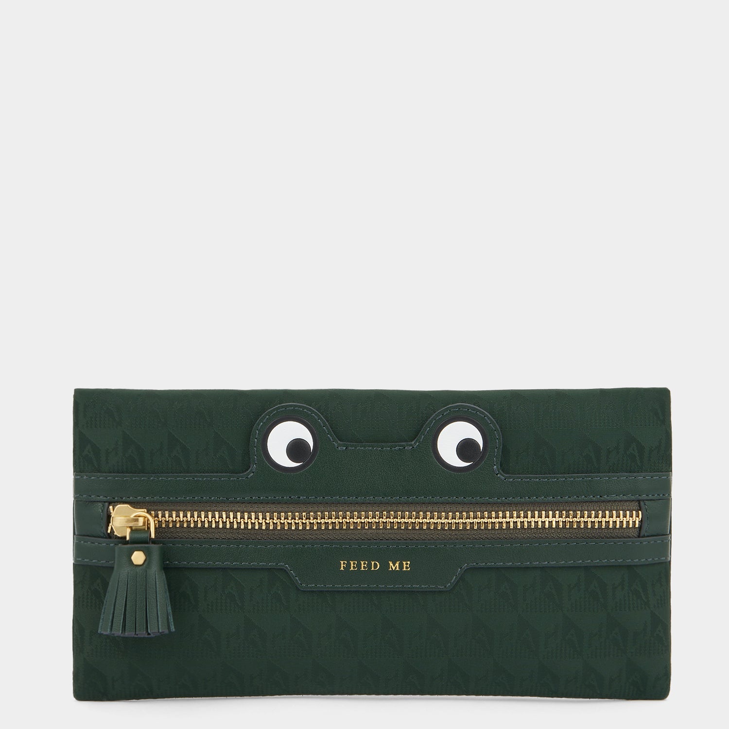 Frog Zip Pouch -

          
            Jacquard Nylon in Dark Holly -
          

          Anya Hindmarch EU
