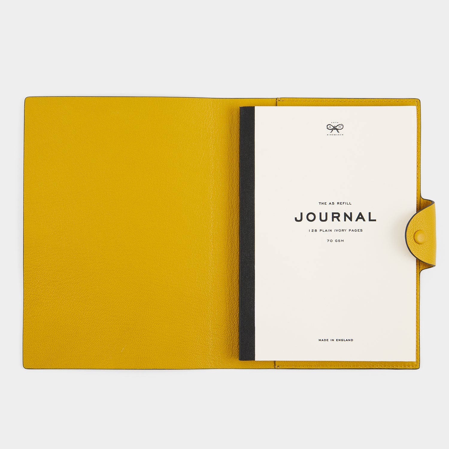 Wink A5 Journal -

          
            Capra Leather in Mustard Yellow -
          

          Anya Hindmarch EU
